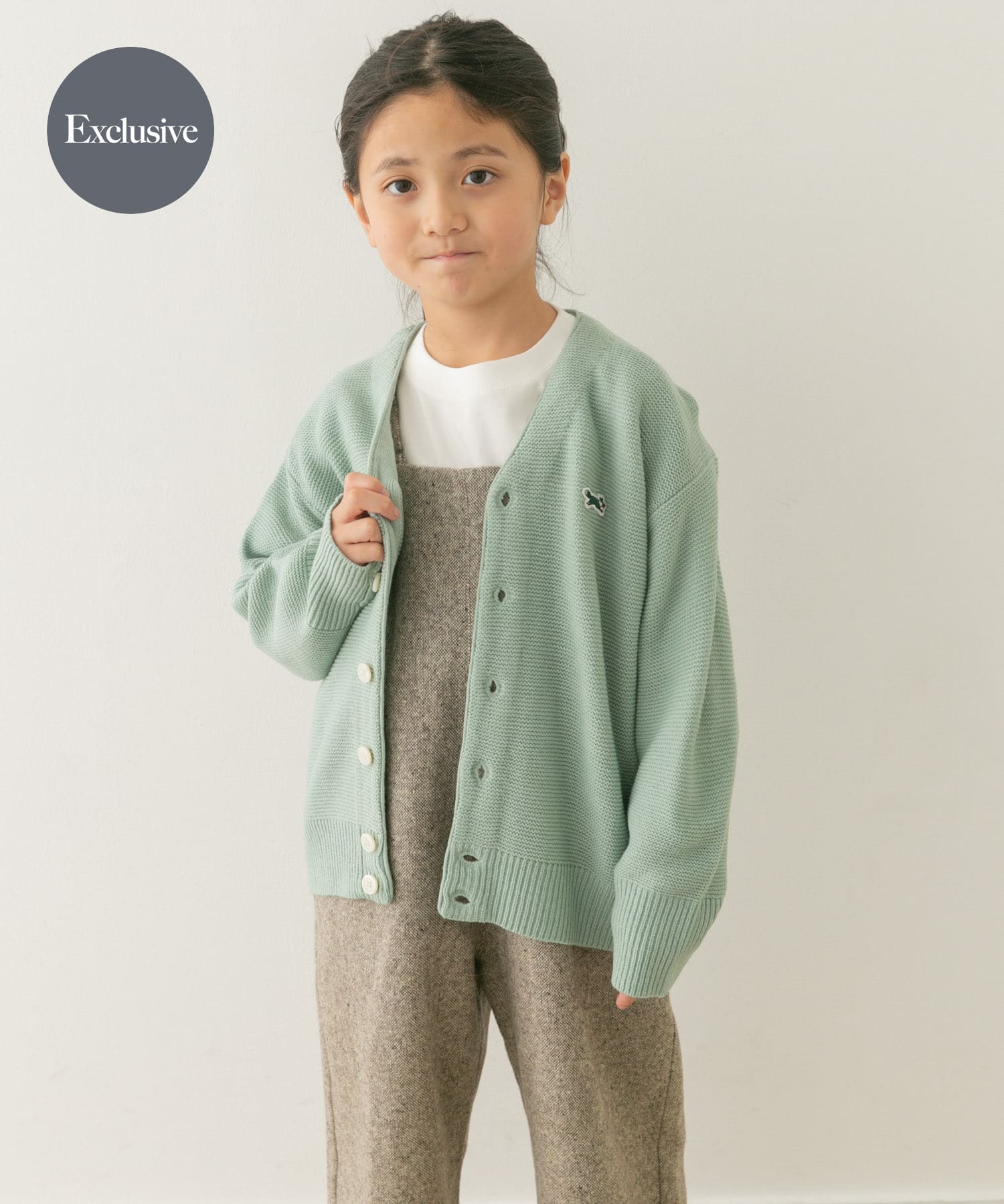 『親子リンク』『別注』PENNEYS×DOORS　THE FOX Vネックカーディガン(KIDS)