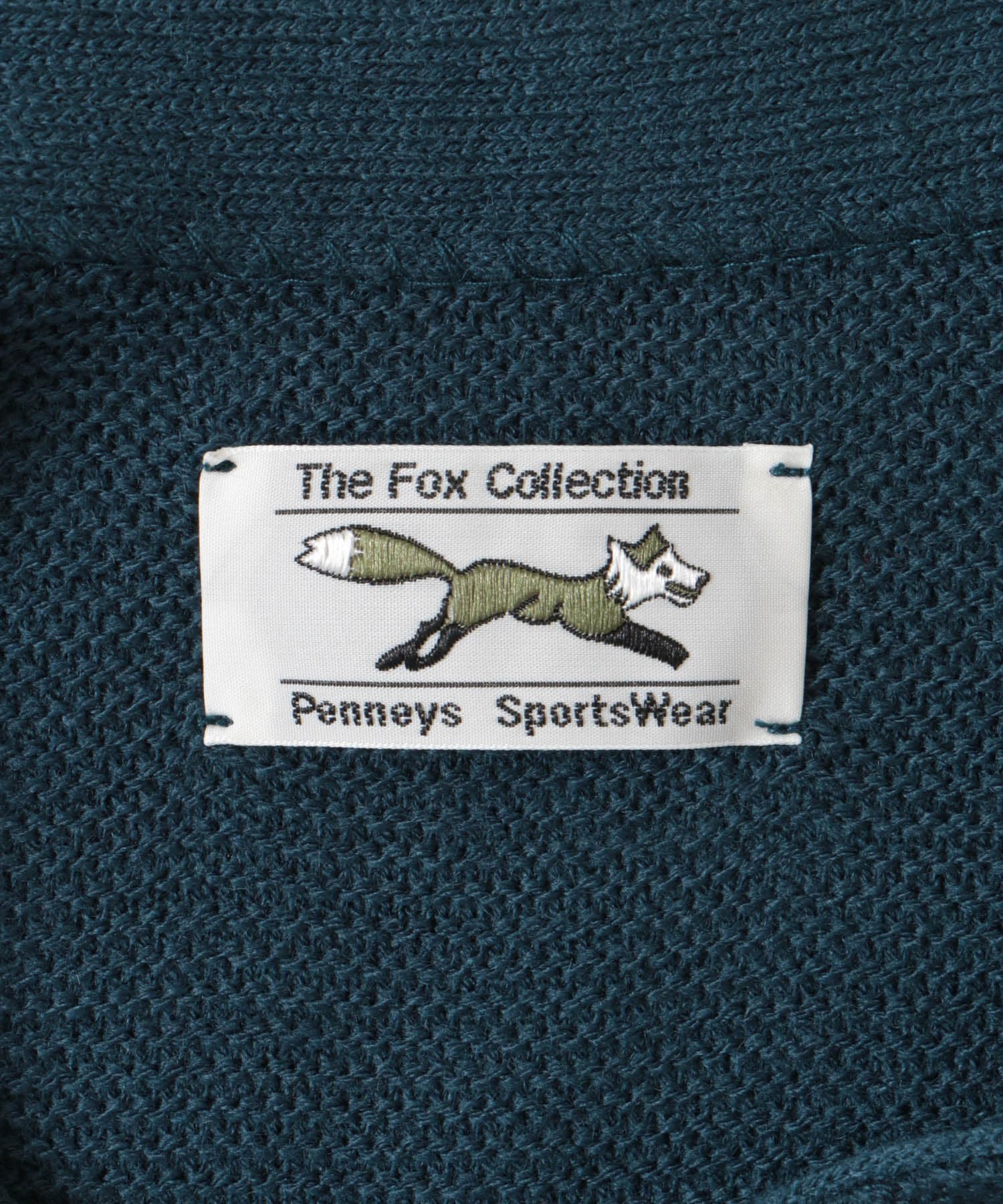 『親子リンク』『別注』PENNEYS×DOORS　THE FOX Vネックカーディガン(KIDS) BLUEGREEN 105