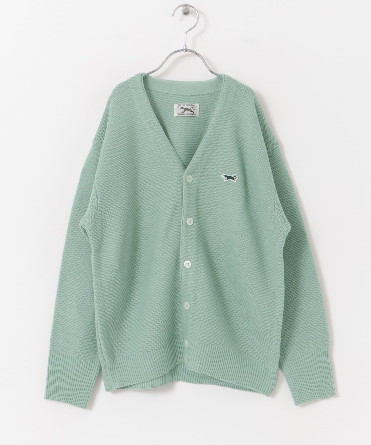 『親子リンク』『別注』PENNEYS×DOORS　THE FOX Vネックカーディガン(KIDS) MINT 150