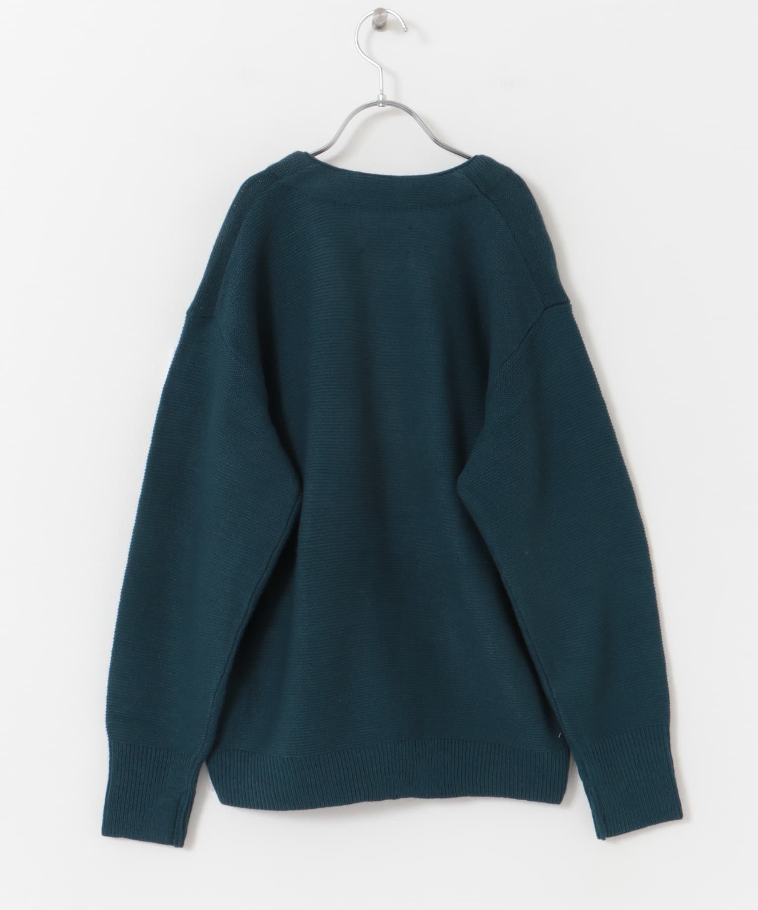 『親子リンク』『別注』PENNEYS×DOORS　THE FOX Vネックカーディガン(KIDS) BLUEGREEN 150
