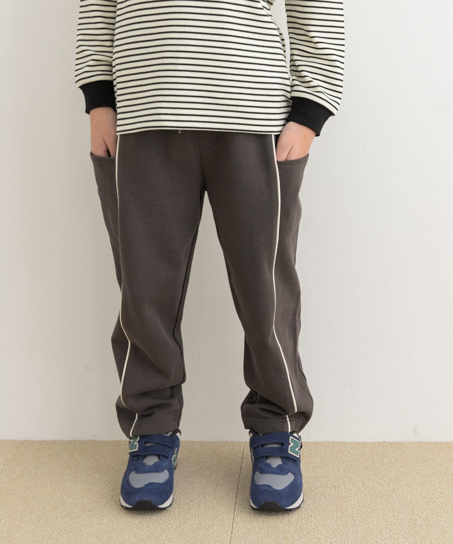 裏毛切替ラインパンツ(KIDS)