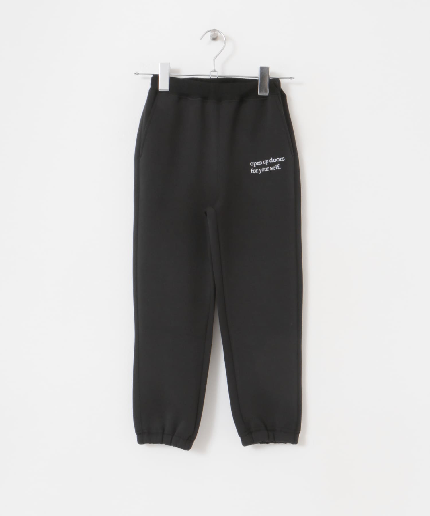 『セットアップ対応』ダンボールニットスウェットパンツ(KIDS) BLACK 105