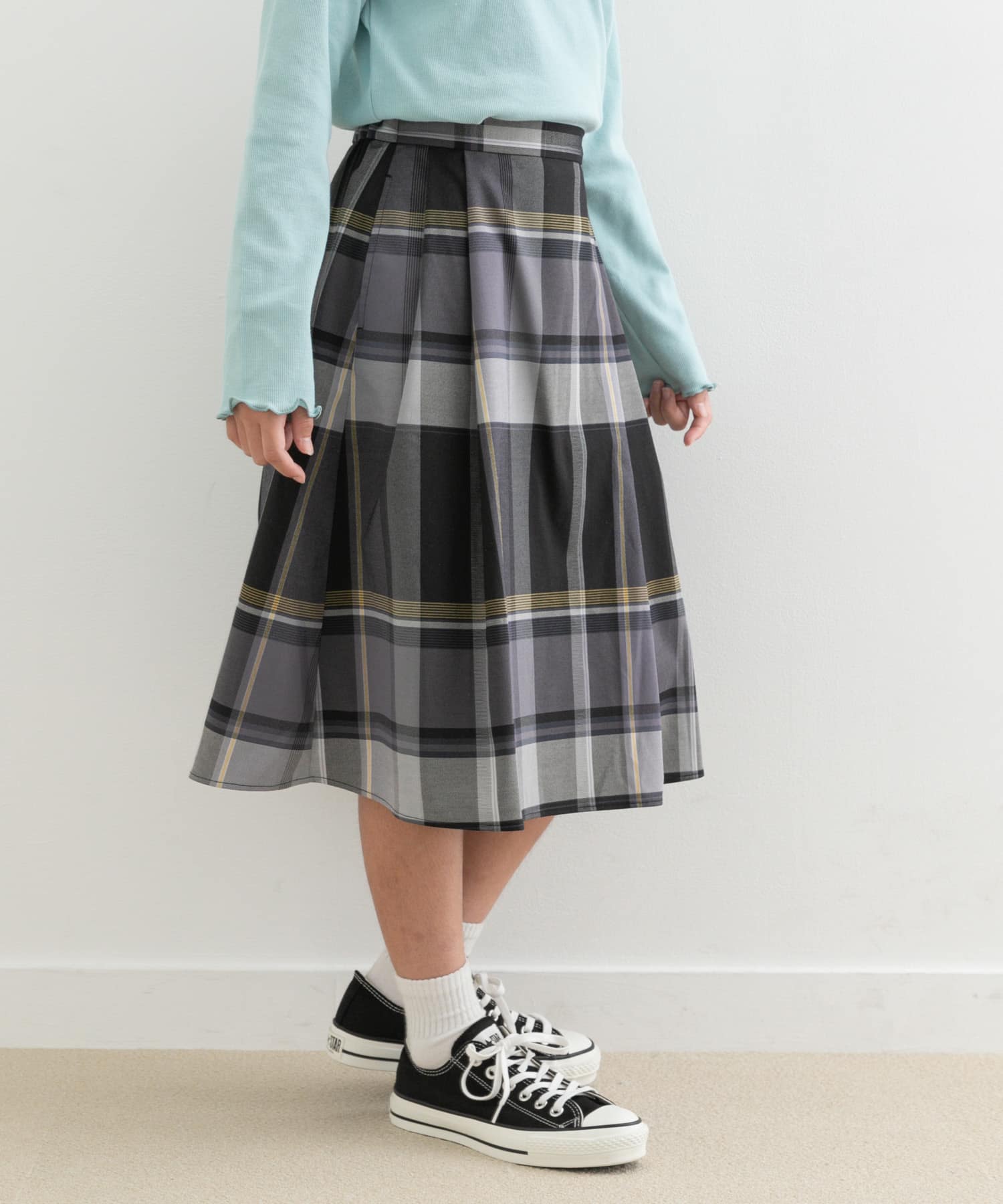 『親子リンク』カラーチェックスカート(KIDS)