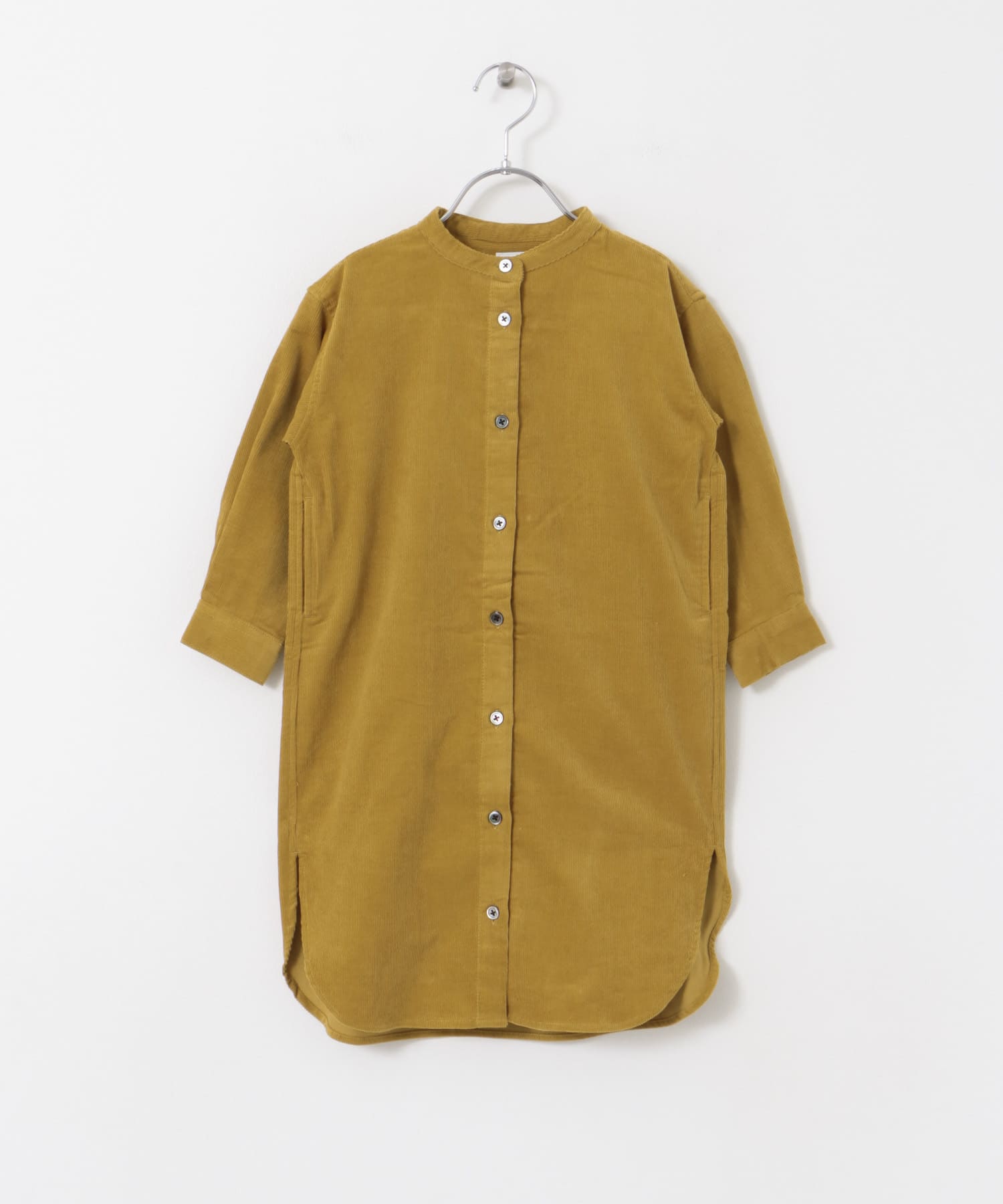 『親子リンク』『UR TECH』コーデュロイシャツワンピース(KIDS) MUSTARD 105