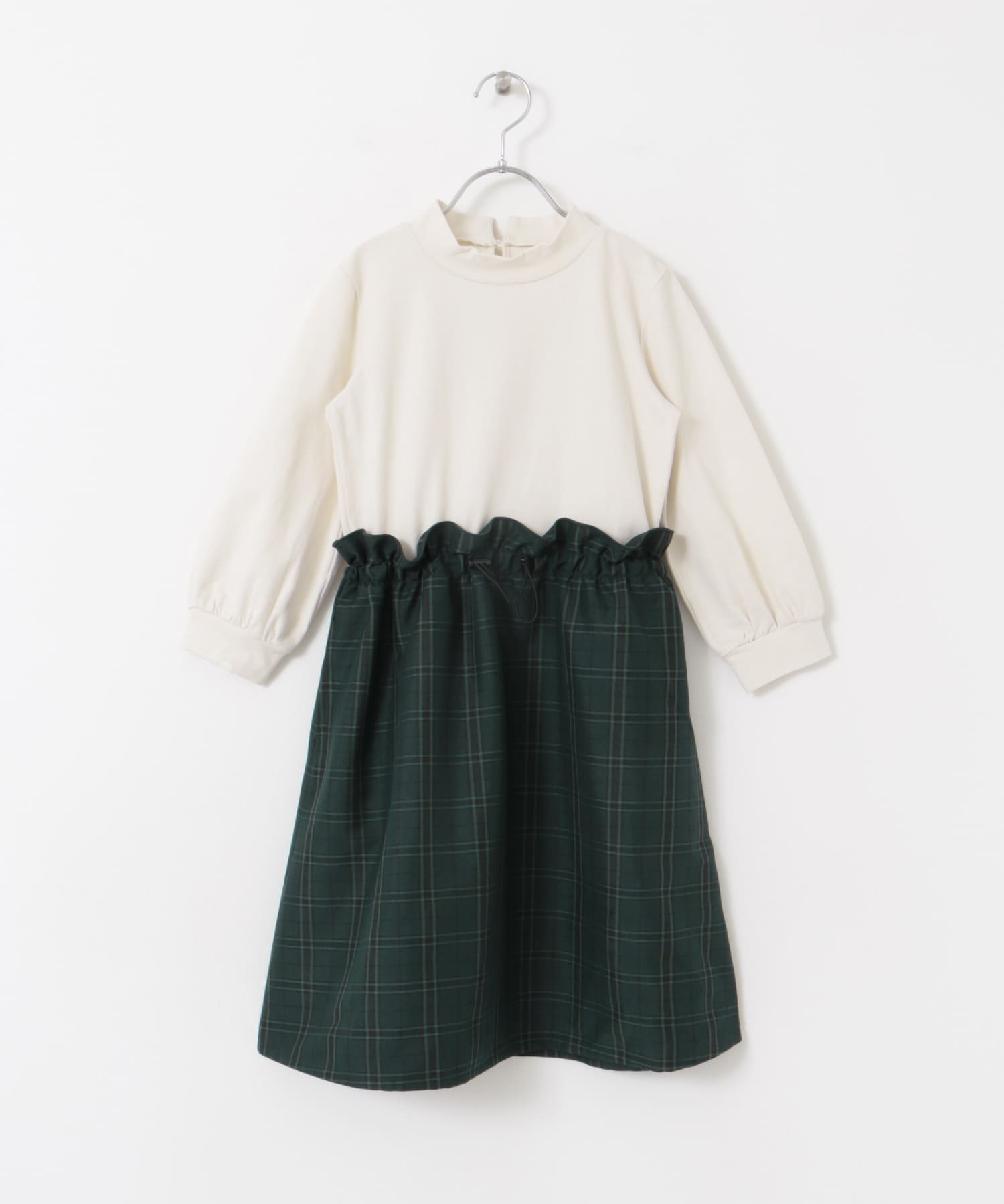 ドロストドッキングワンピース(KIDS) GREEN 105