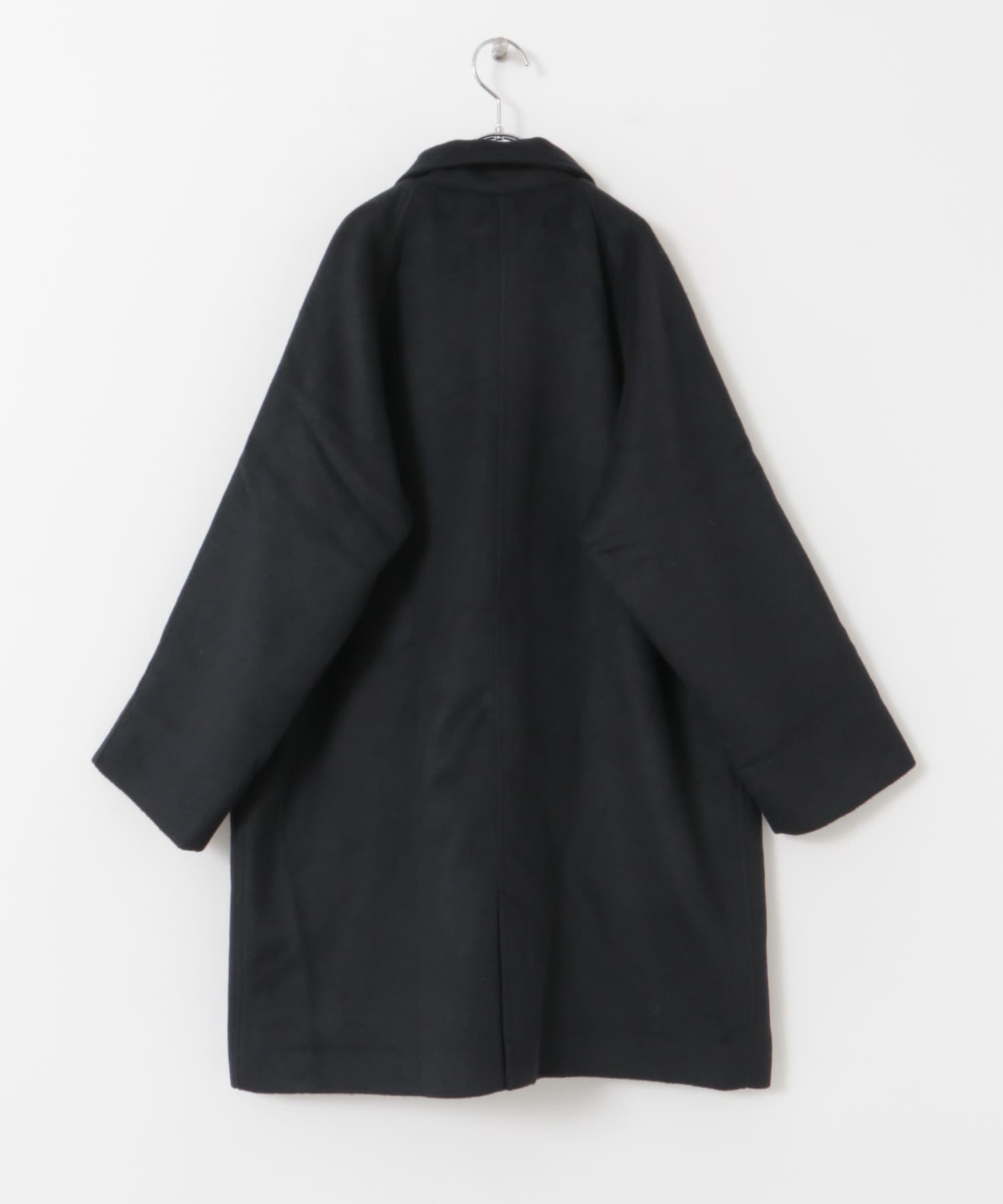『WEB/一部店舗限定』ステンカラーウール混コート(KIDS) D.NAVY 150