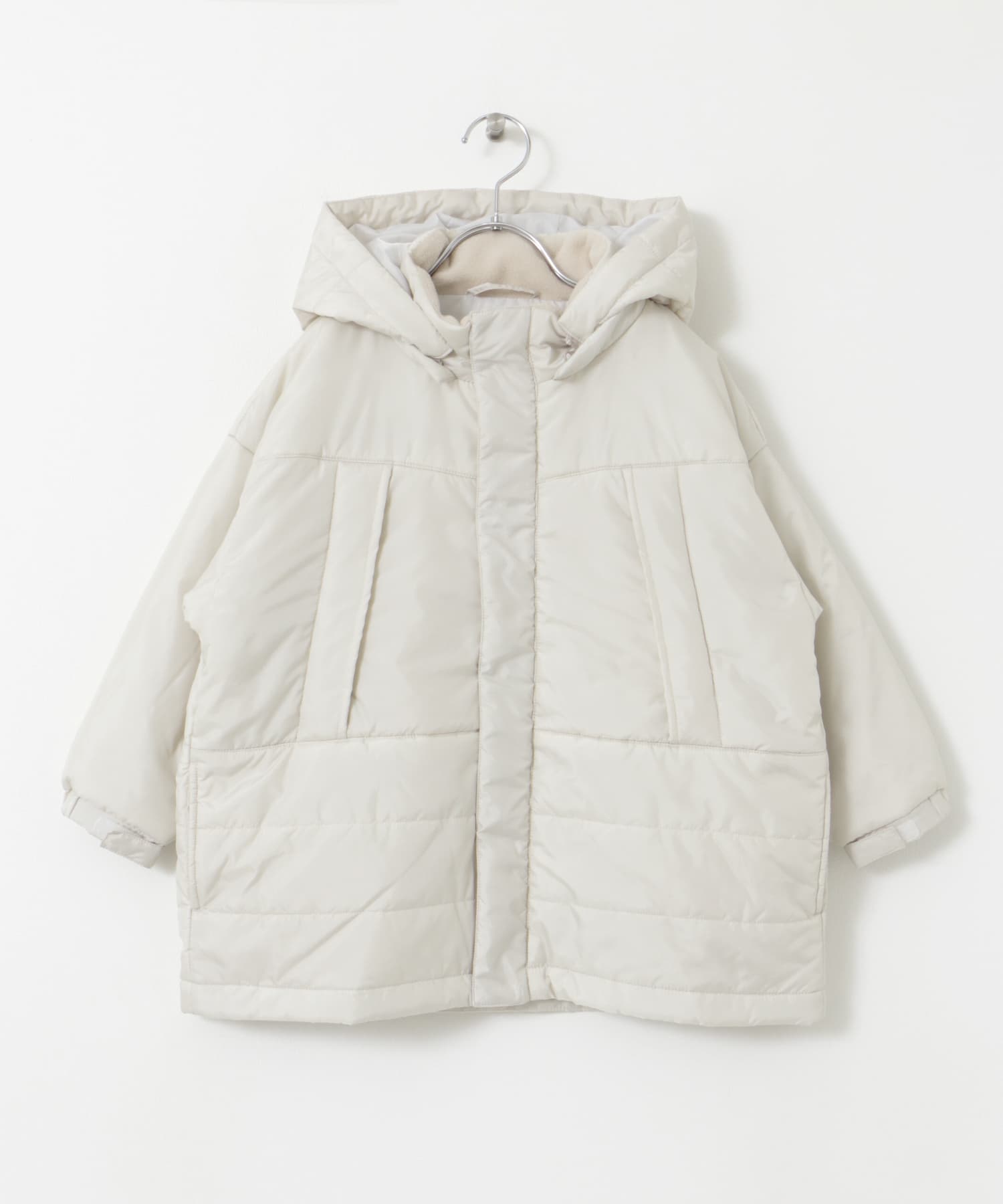 『洗濯可/撥水』THERMOARENA中綿コート(KIDS) IVORY 105