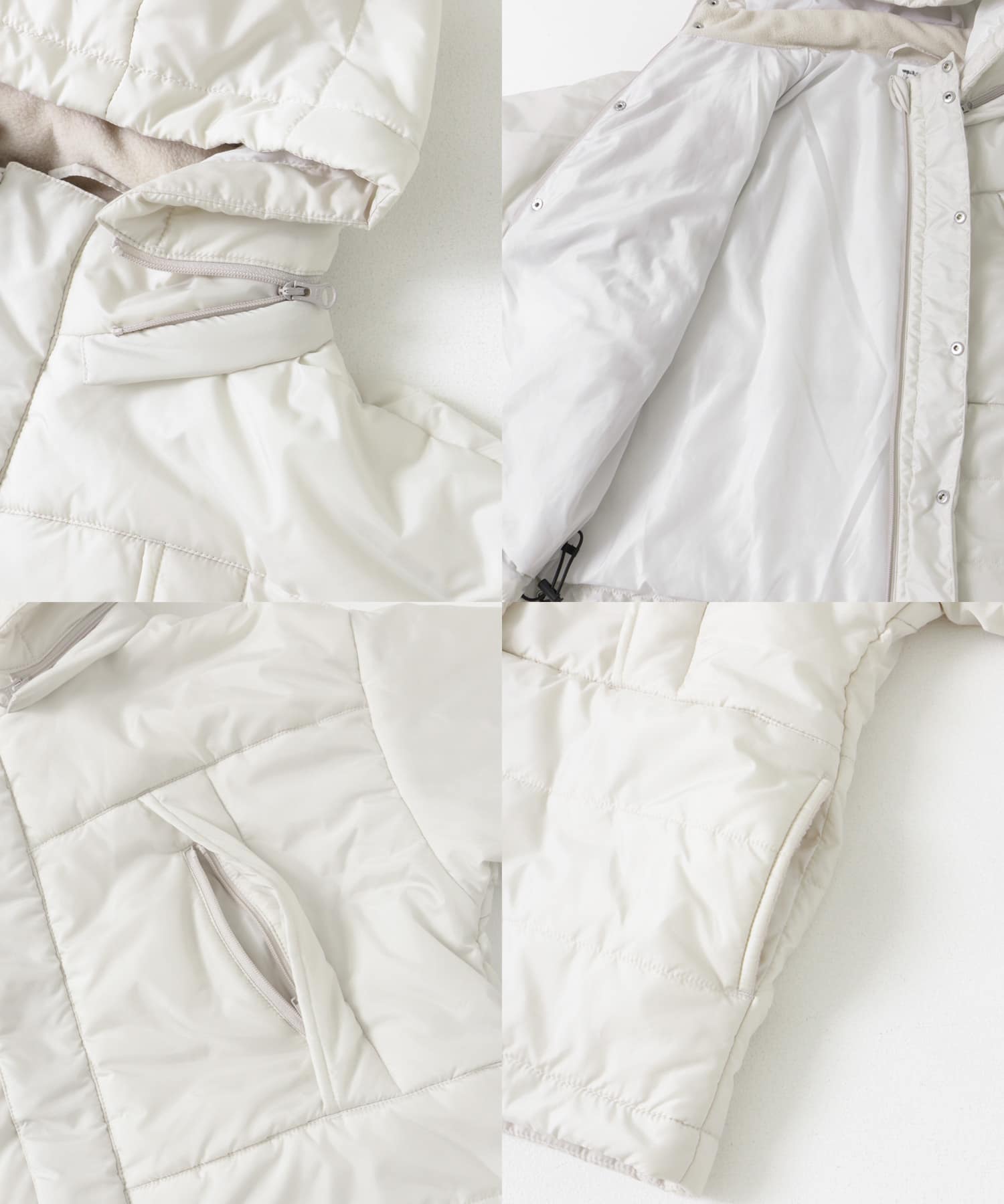『洗濯可/撥水』THERMOARENA中綿コート(KIDS) IVORY 105
