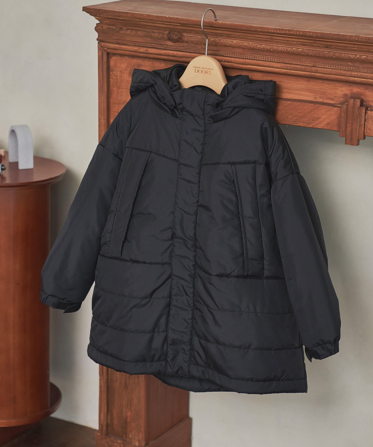 『洗濯可/撥水』THERMOARENA中綿コート(KIDS) BLACK 105