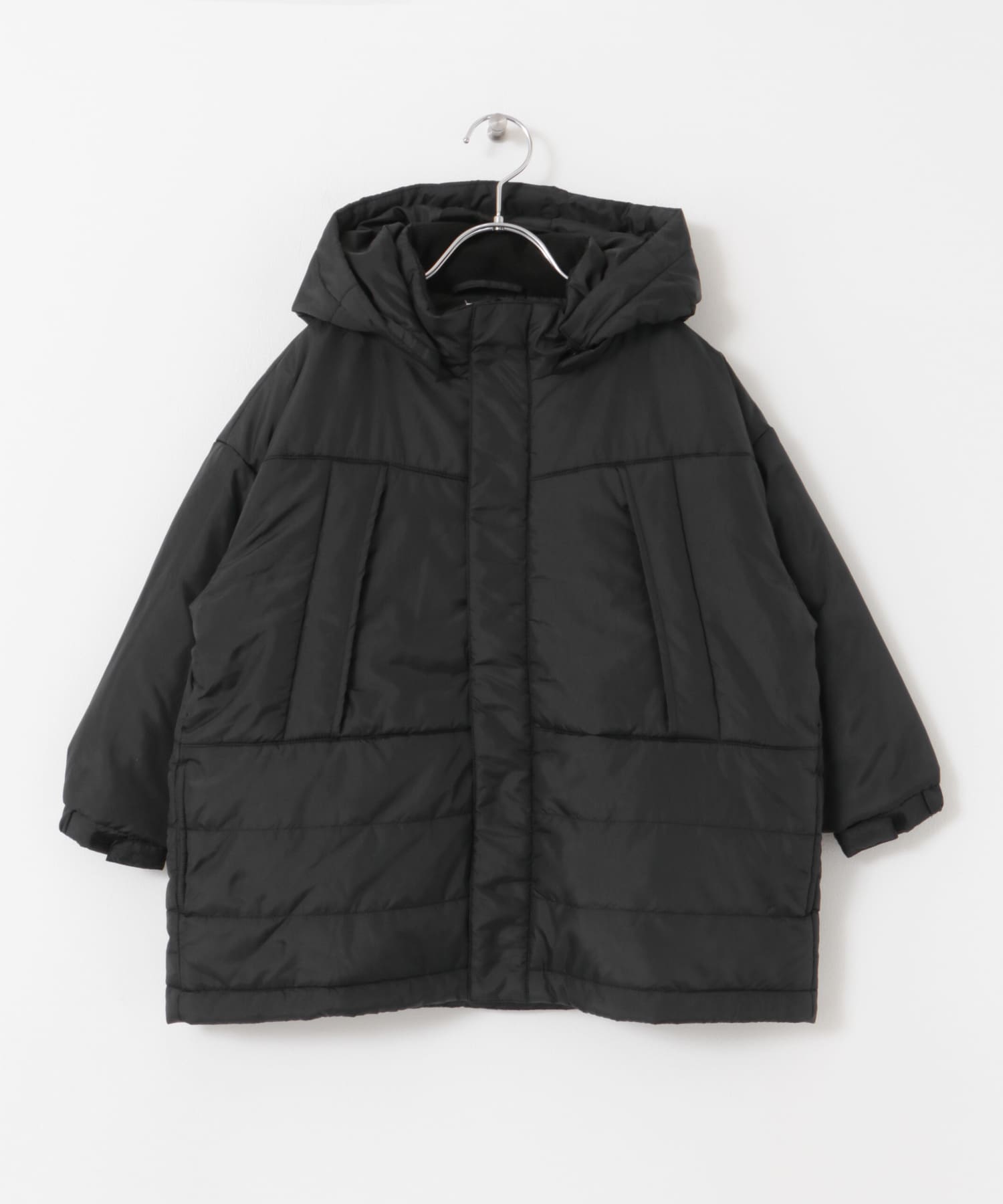 『洗濯可/撥水』THERMOARENA中綿コート(KIDS) BLACK 105