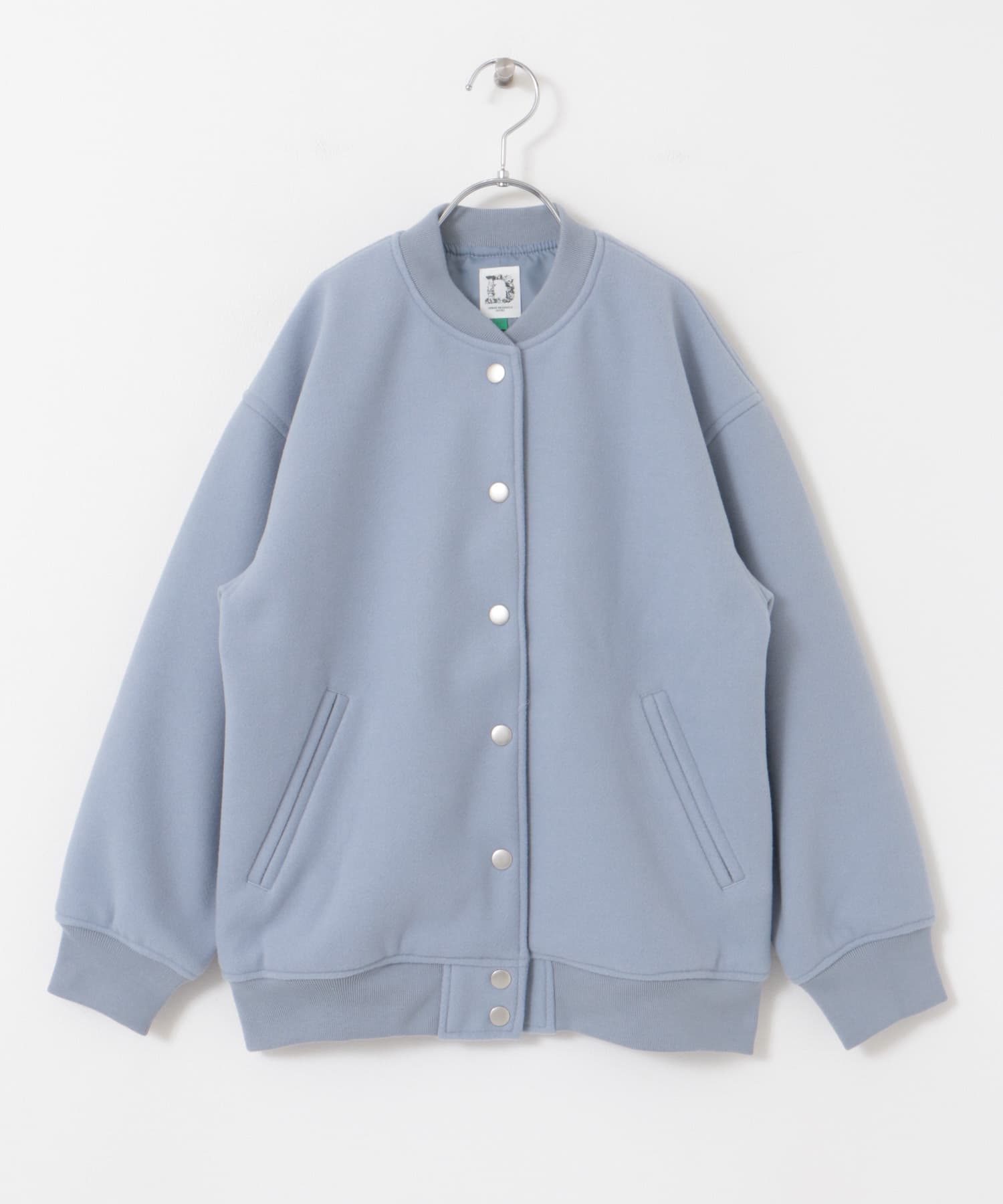 『WEB/一部店舗限定』ウールライクスタジアムジャンパー(KIDS) L.BLUE 150