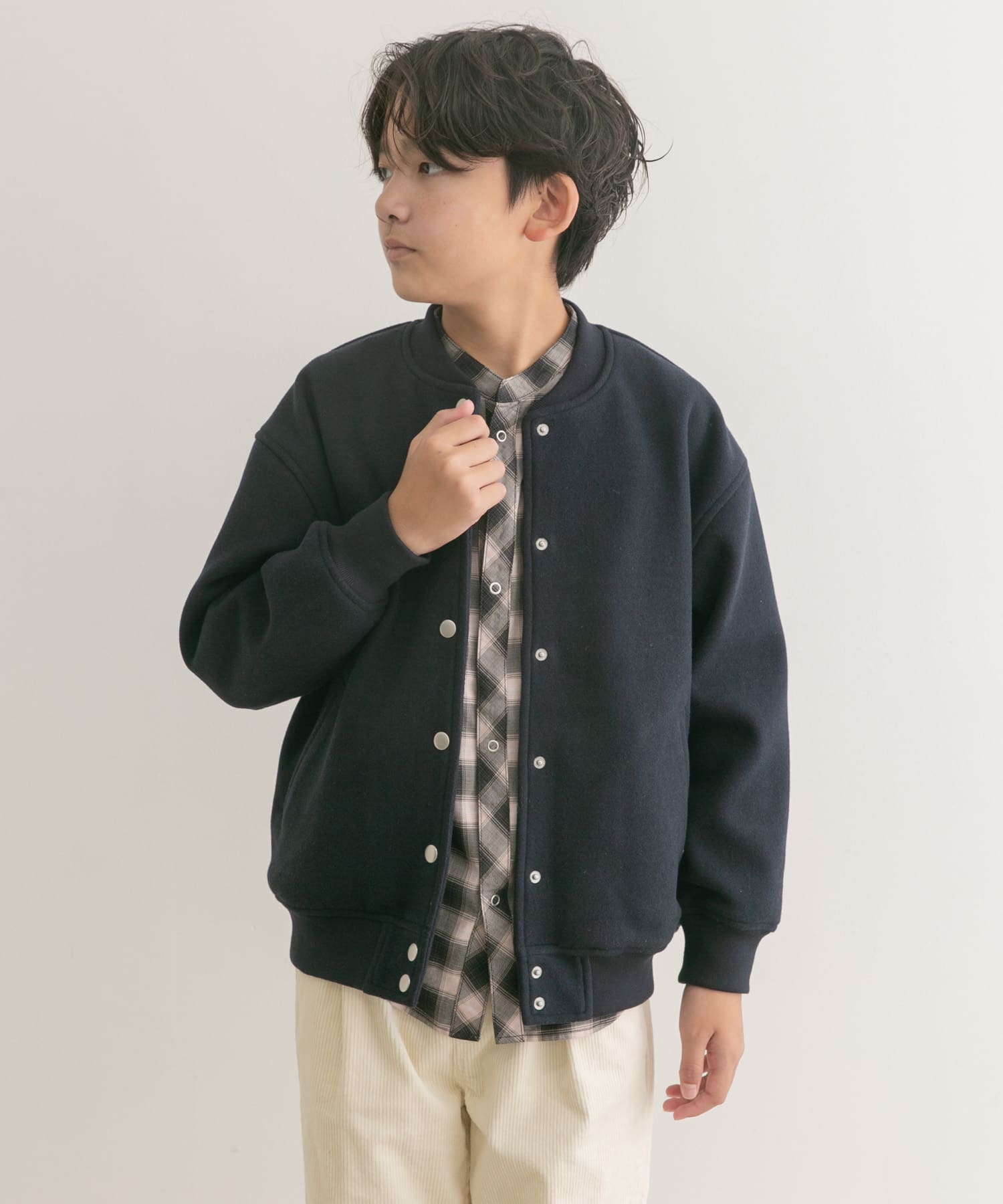 『WEB/一部店舗限定』ウールライクスタジアムジャンパー(KIDS)