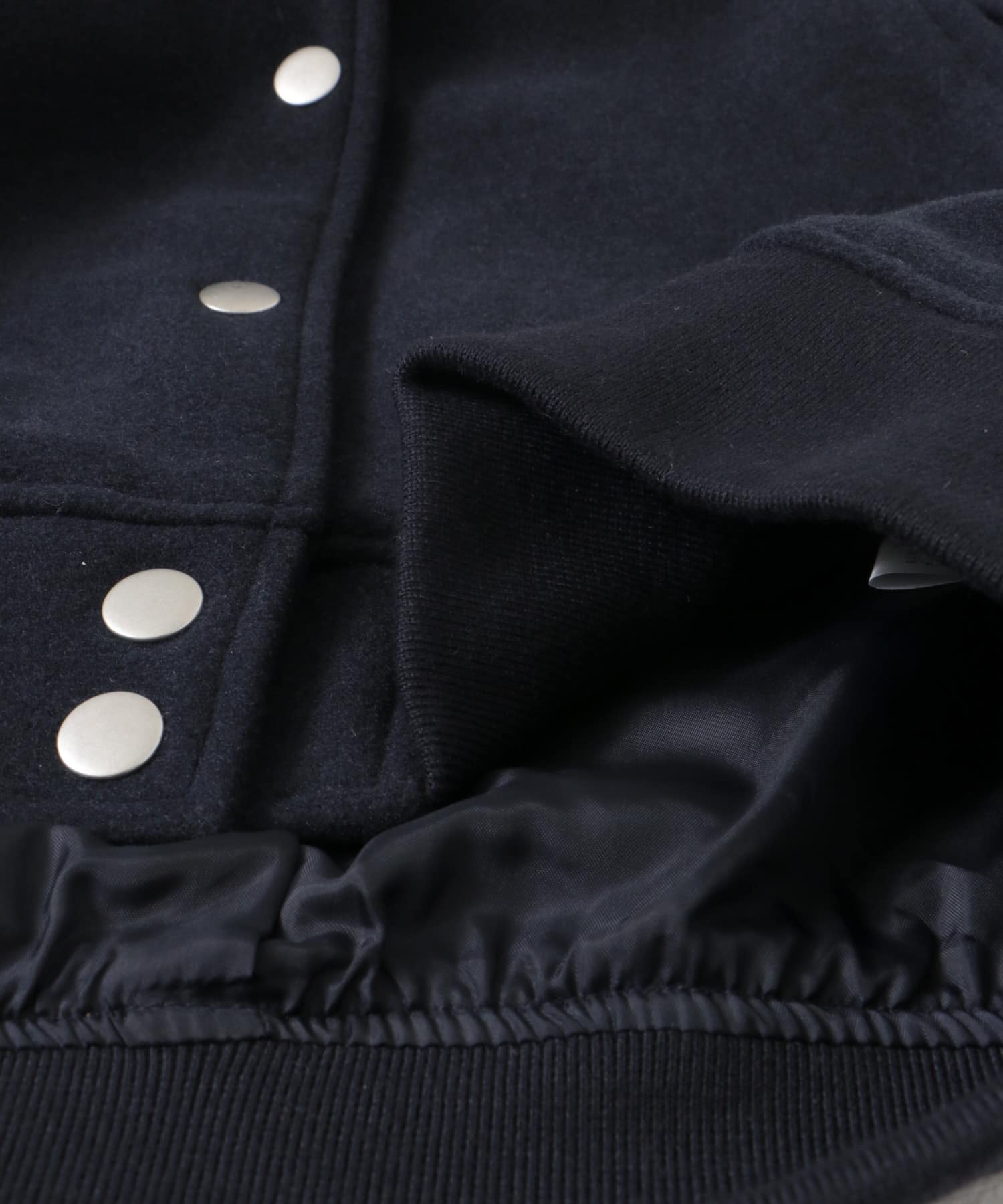 『WEB/一部店舗限定』ウールライクスタジアムジャンパー(KIDS) NAVY 150