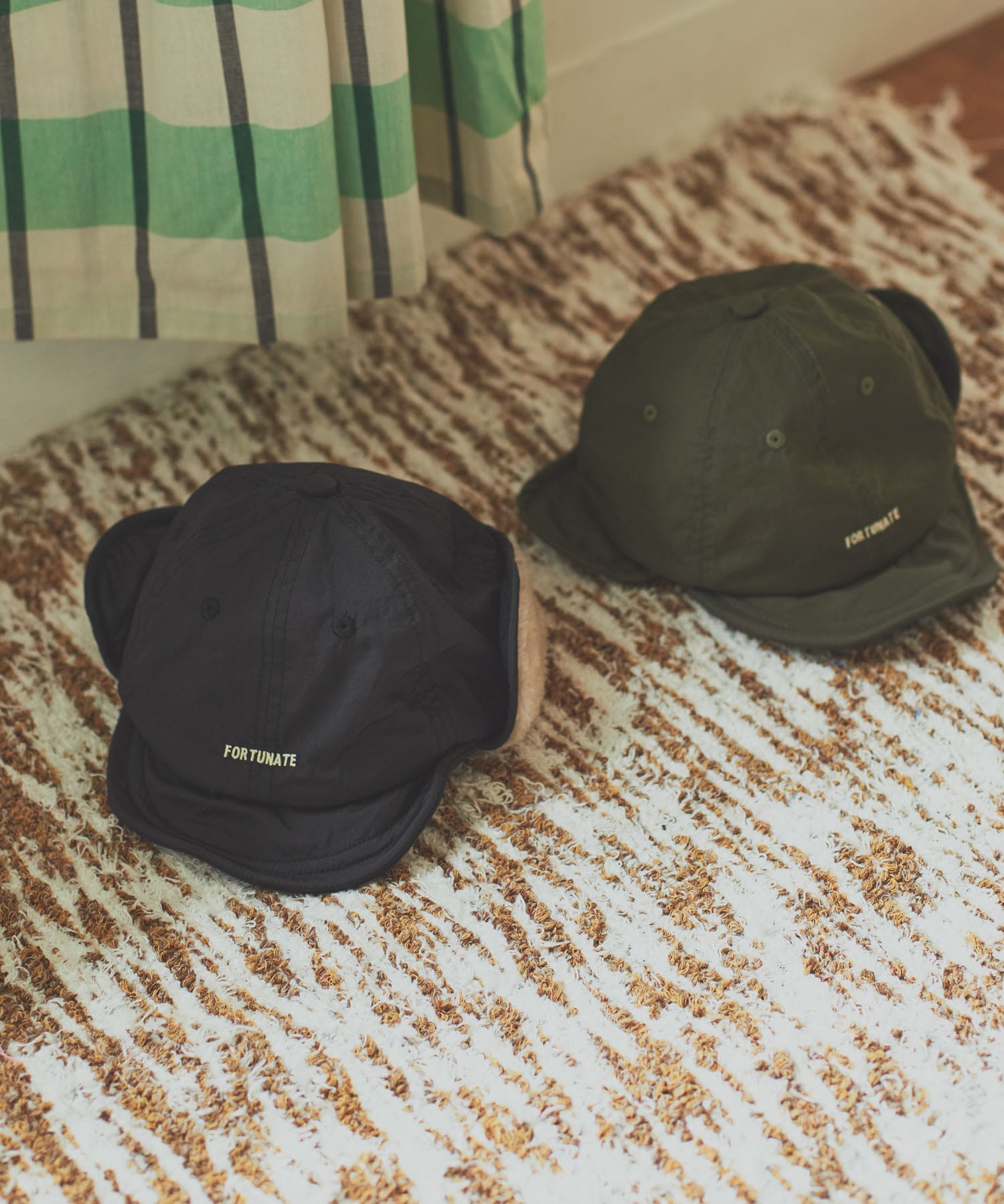 『撥水』耳当て付きキャップ(KIDS) BLACK one