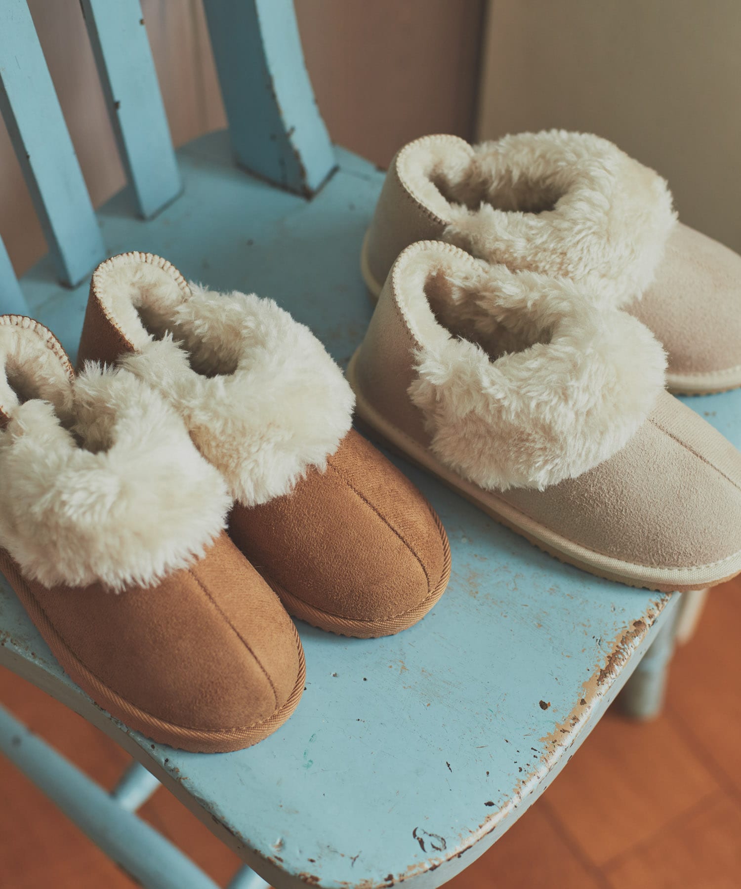 ショートムートンブーツ(KIDS) BROWN 18