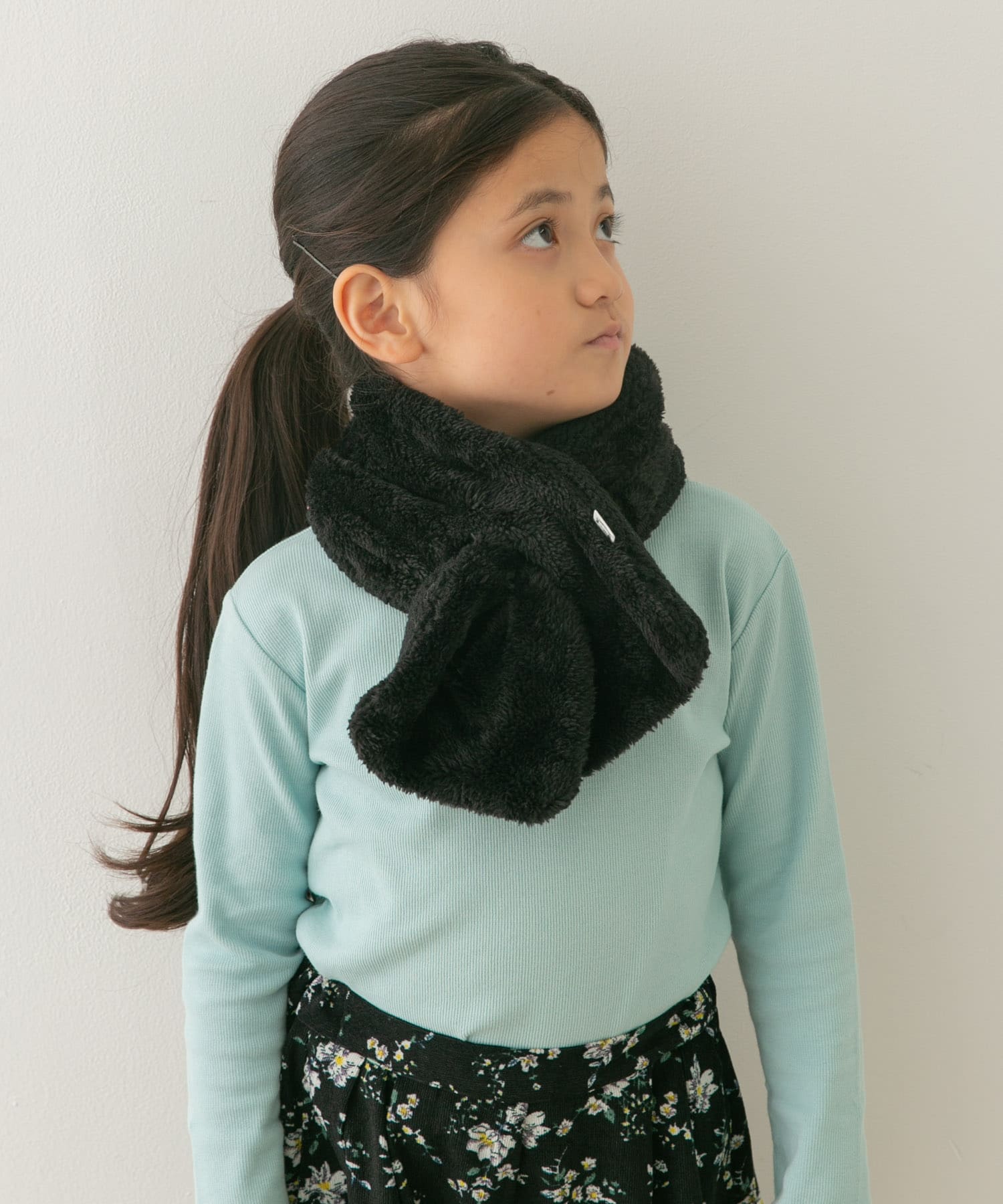ボアリバーシブルマフラー(KIDS) BLACK one