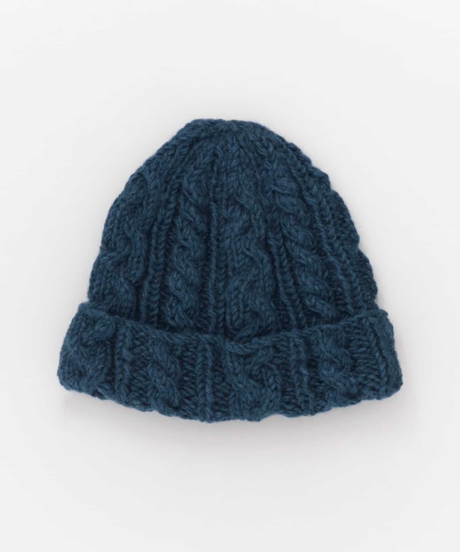 ケーブルニットキャップ(KIDS)∴ BLUEGREEN one