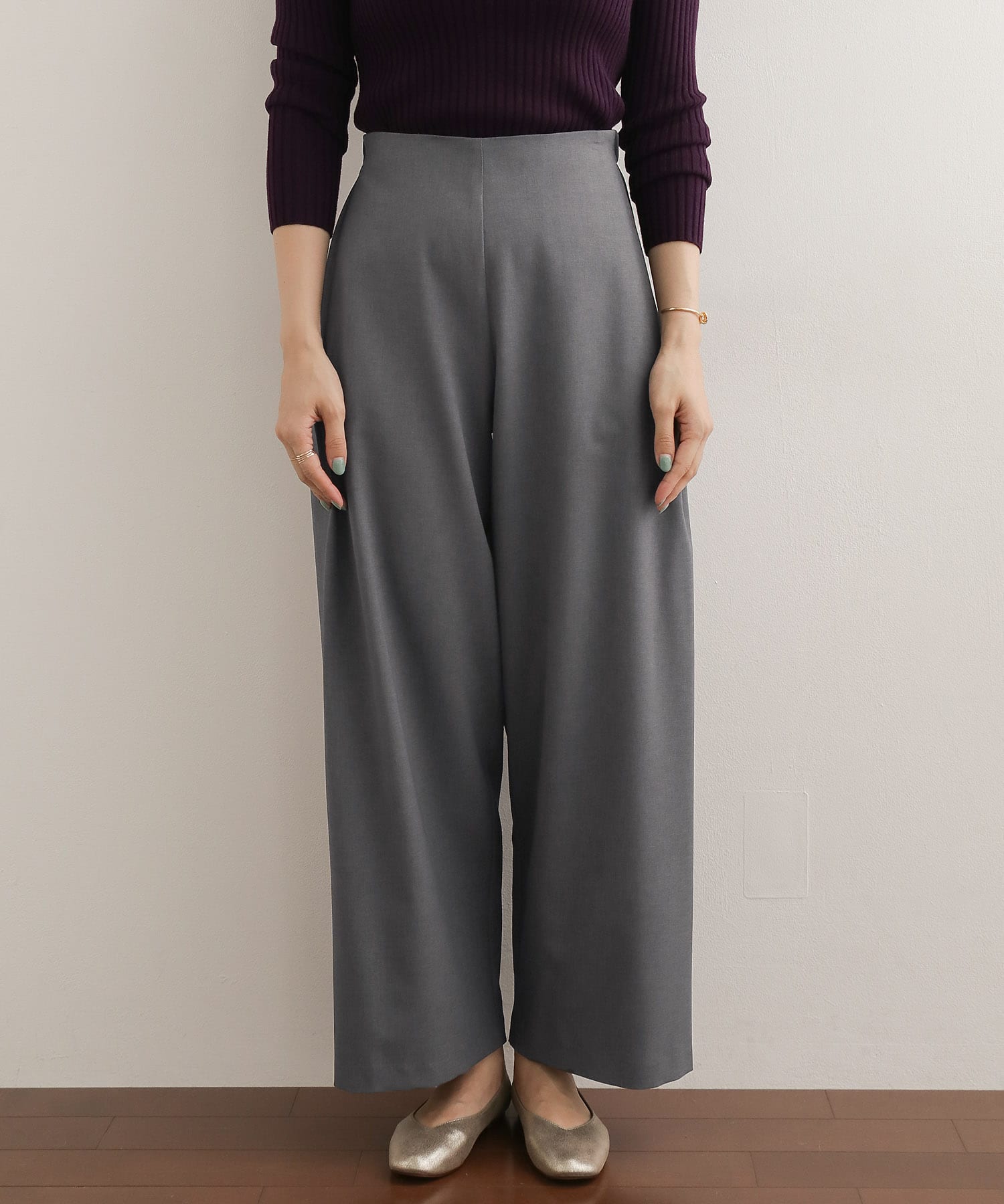 サイドシームレスパンツ∴ GRAY 36