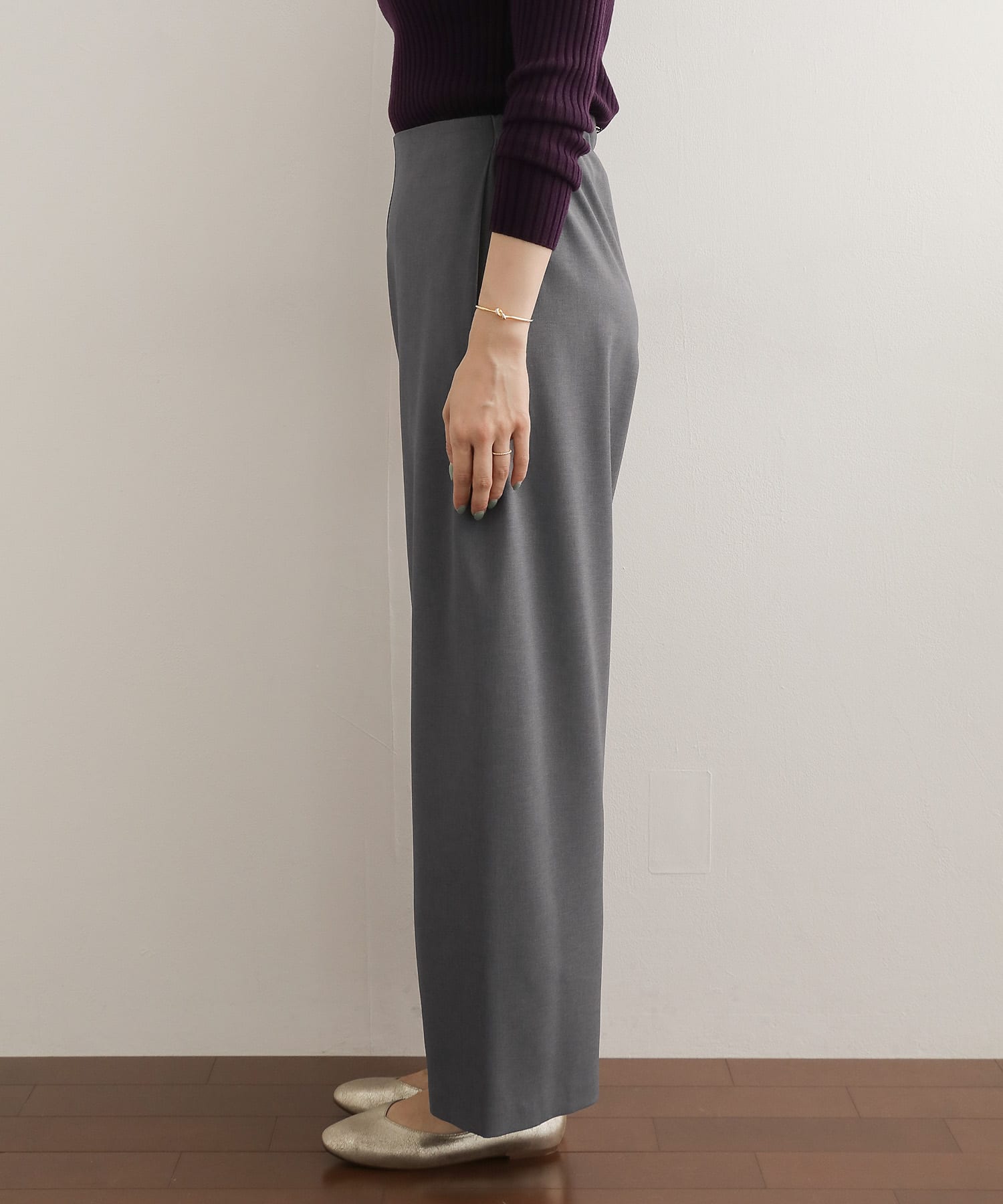 サイドシームレスパンツ∴ GRAY 36