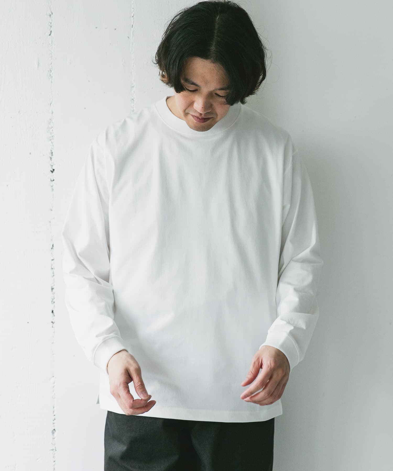 『吸水速乾/イージーケア/接触冷感』クイックドライ ロングスリーブ Tシャツ