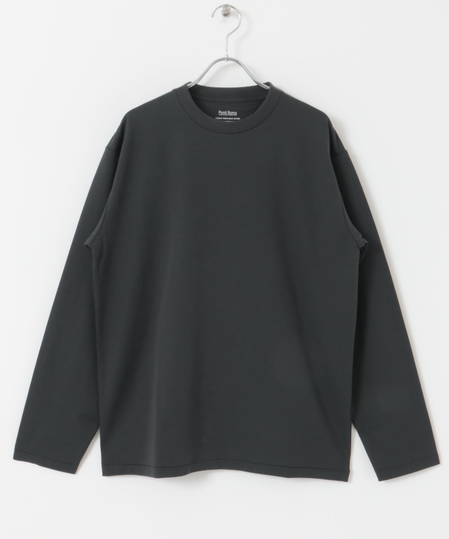 『イージーケア』ポンチ ロングスリーブ Tシャツ INK BLACK M
