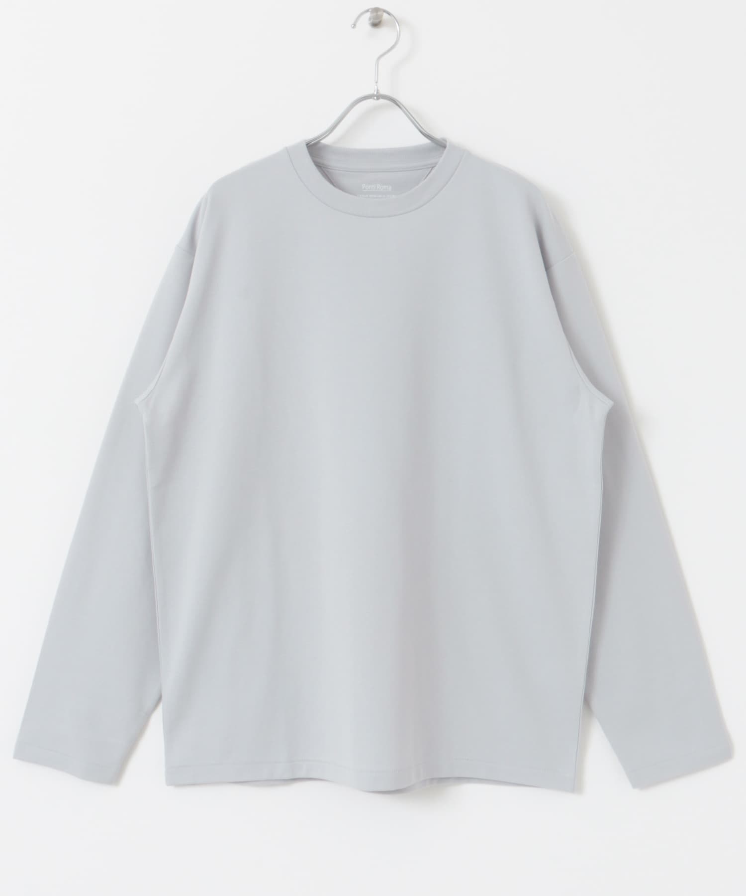 『イージーケア』ポンチ ロングスリーブ Tシャツ L.GRAY M