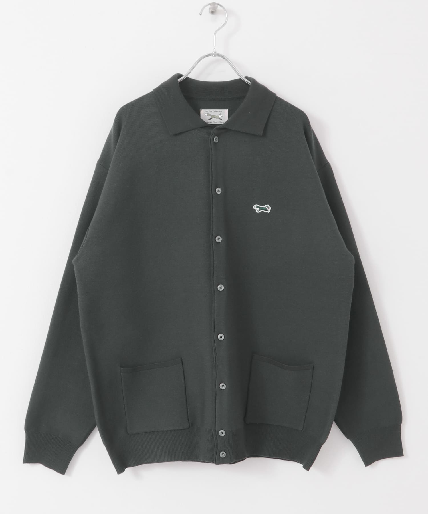 『別注』PENNYS×DOORS　THE FOX シャツカーディガン CHARCOAL M