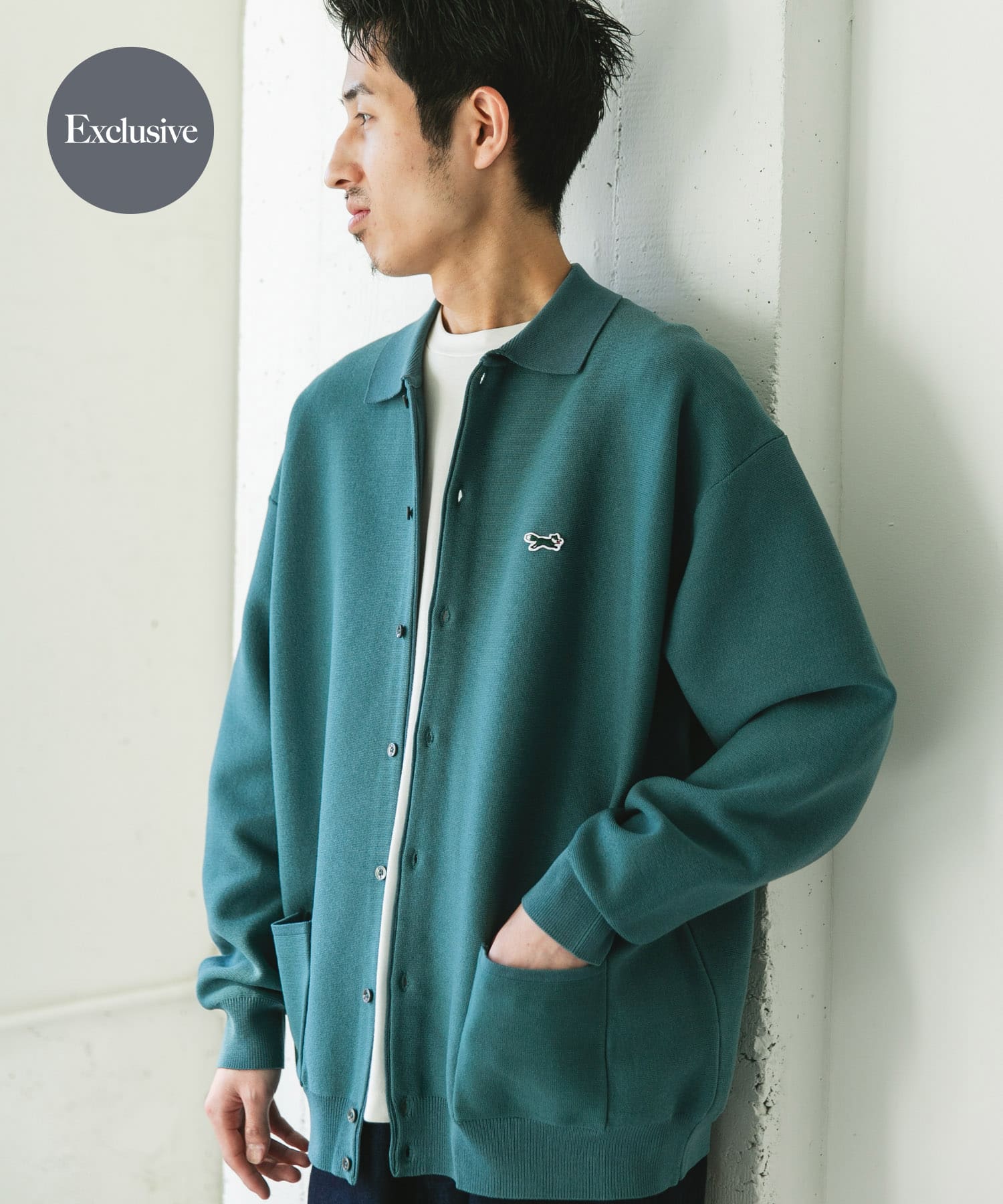 -*様 litmus カーディガン 別注』PENNYS×DOORS THE FOX シャツカーディガン(M ORANGE): トップス