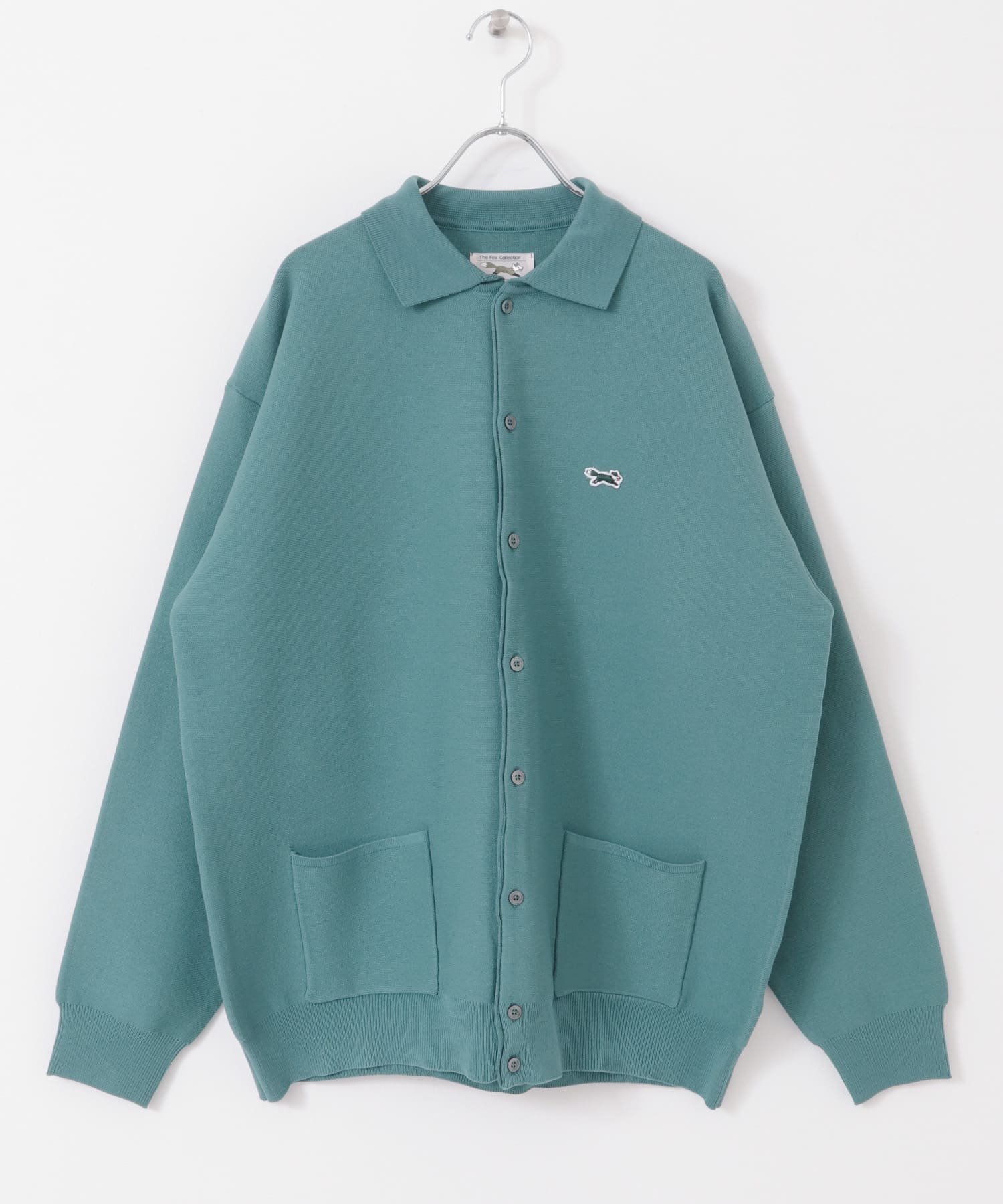 『別注』PENNYS×DOORS　THE FOX シャツカーディガン BLUE M