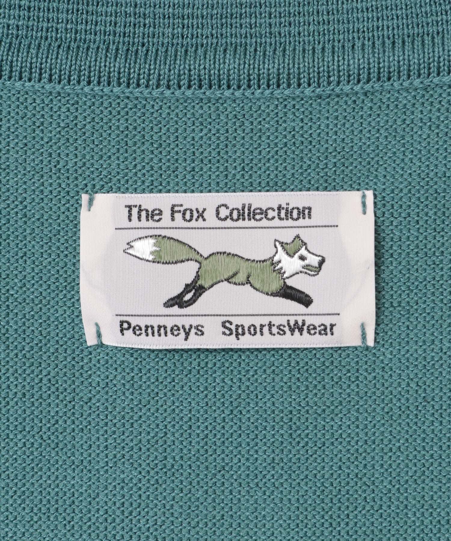 『別注』PENNYS×DOORS　THE FOX シャツカーディガン BLUE M