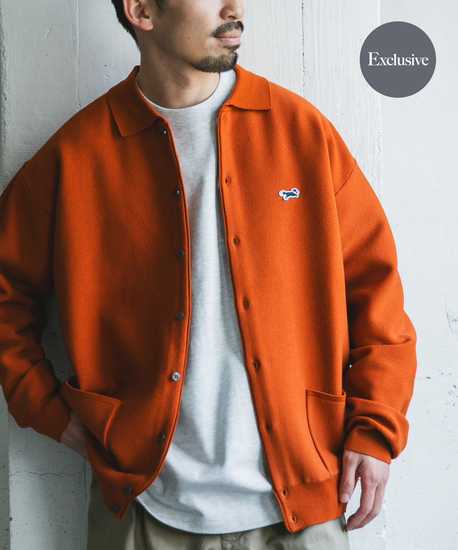 別注』PENNYS×DOORS THE FOX シャツカーディガン(M ORANGE): トップス
