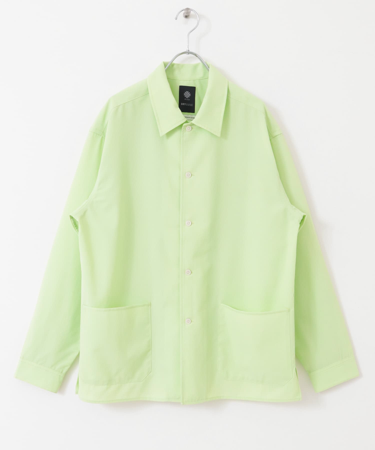 『XLサイズ/WEB限定』『UR TECH DRYLUXE』 LONG-SLEEVE SHIRTS LIGHTGREEN M