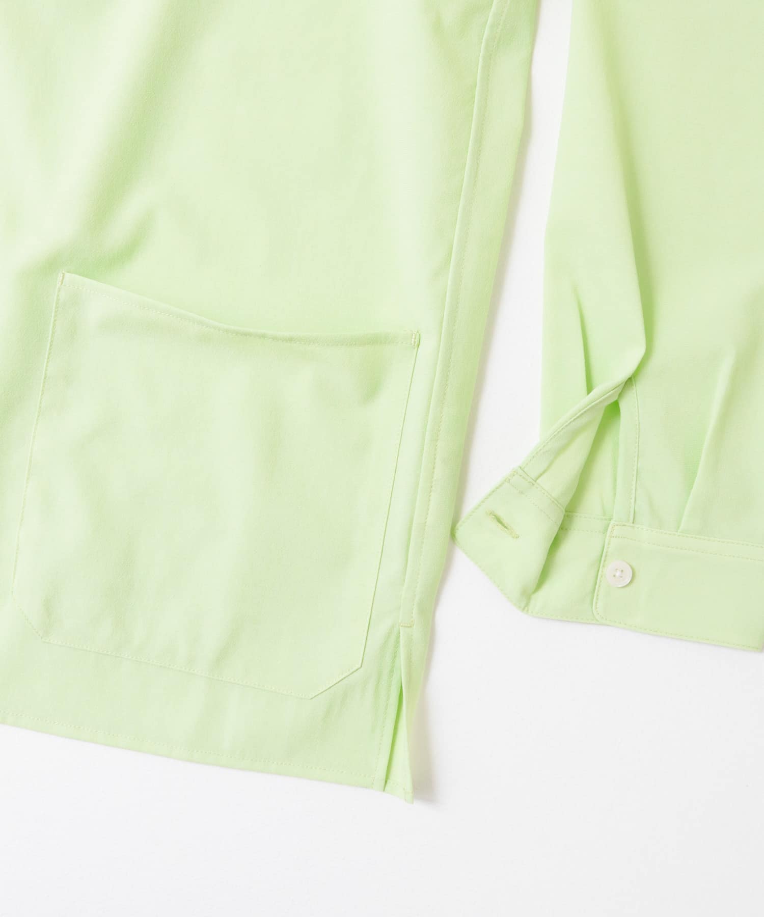 『XLサイズ/WEB限定』『UR TECH DRYLUXE』 LONG-SLEEVE SHIRTS LIGHTGREEN M
