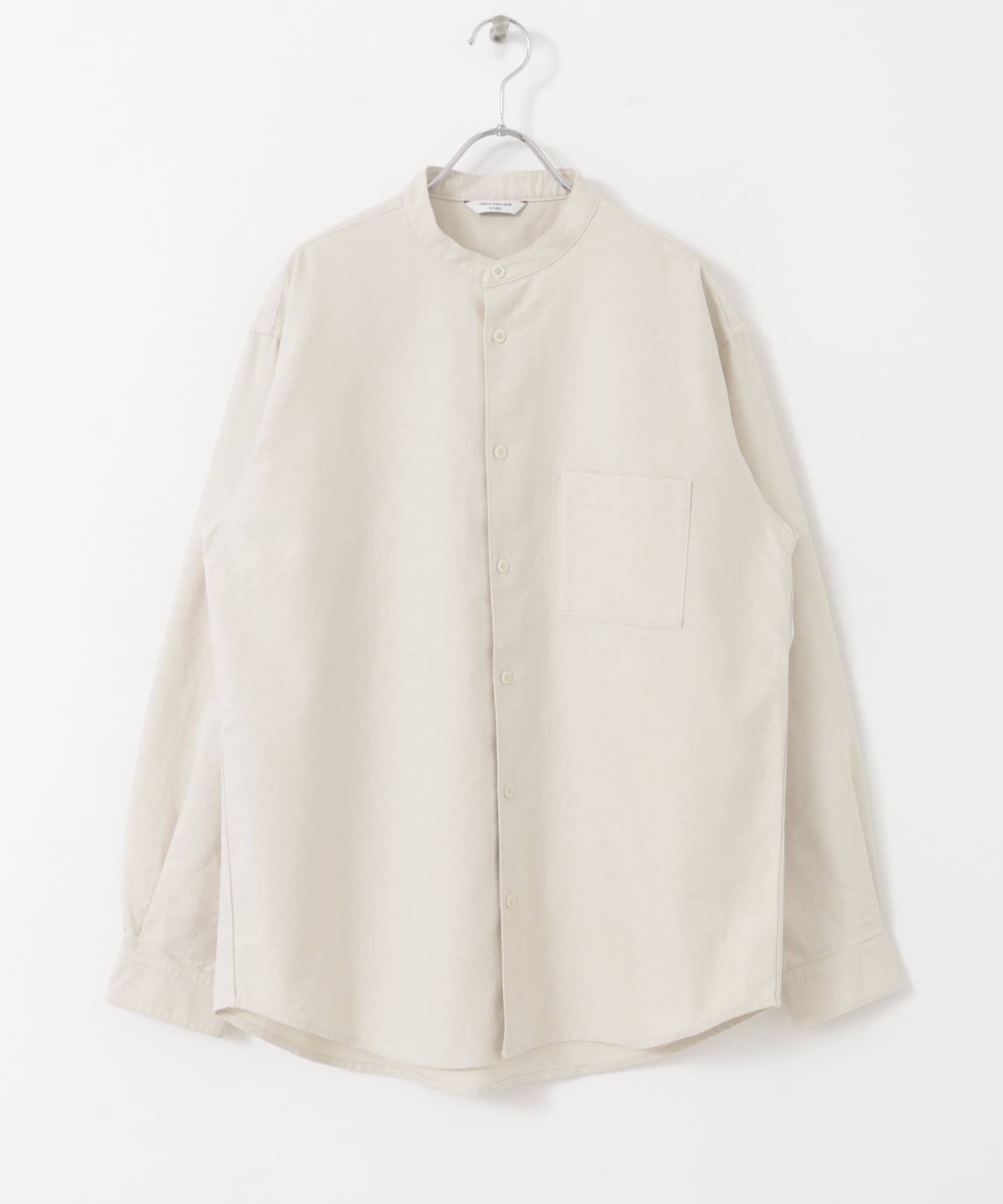オックスバンドカラーシャツ BEIGE M