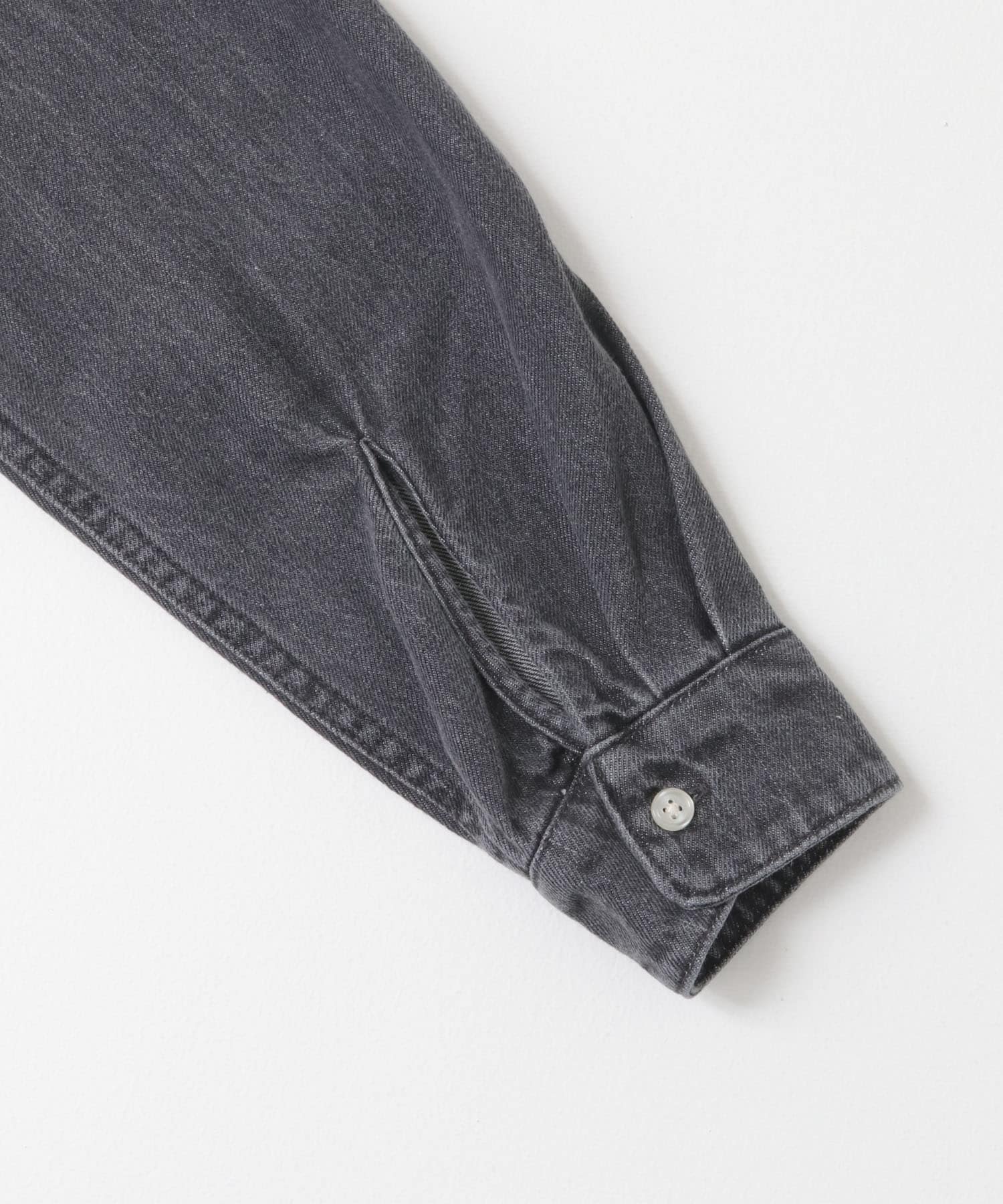 デニムバンドカラーシャツ GRAY M