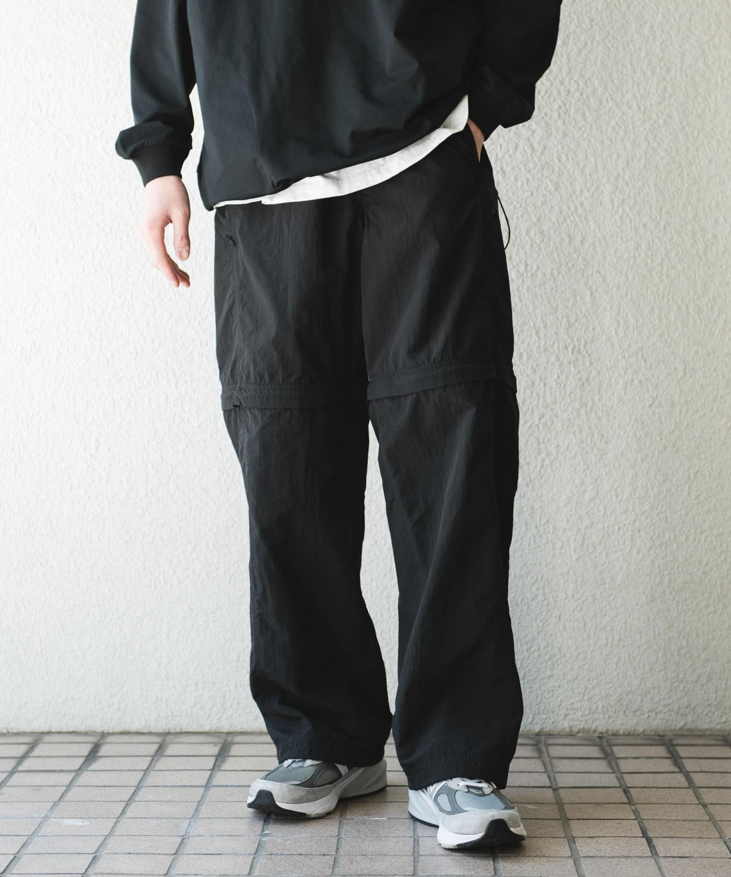 ナイロンタッサー デタッチャブルパンツ