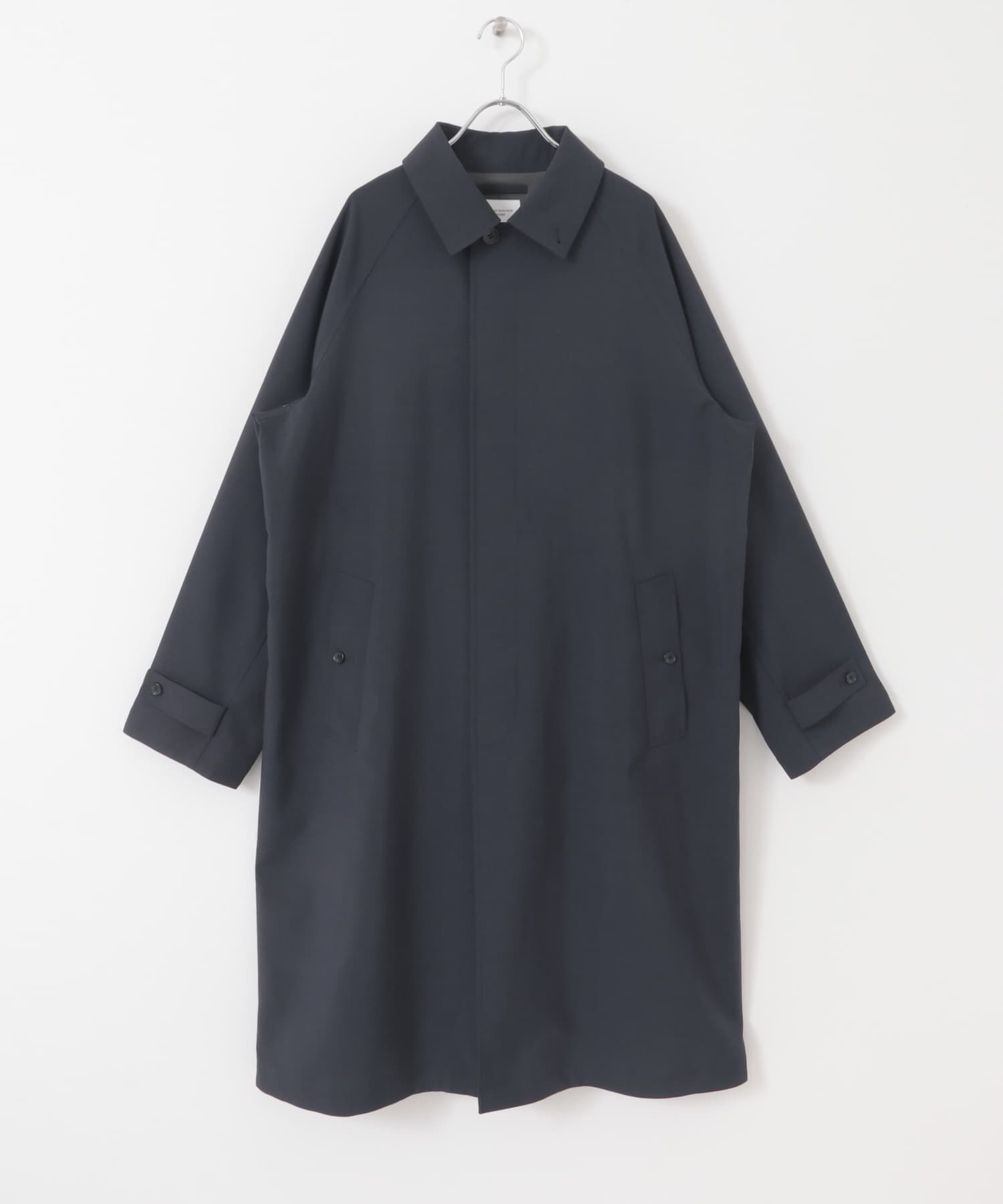 『吸水速乾/接触冷感/防シワ』UTILITY&EASY バルマカンコート NAVY M