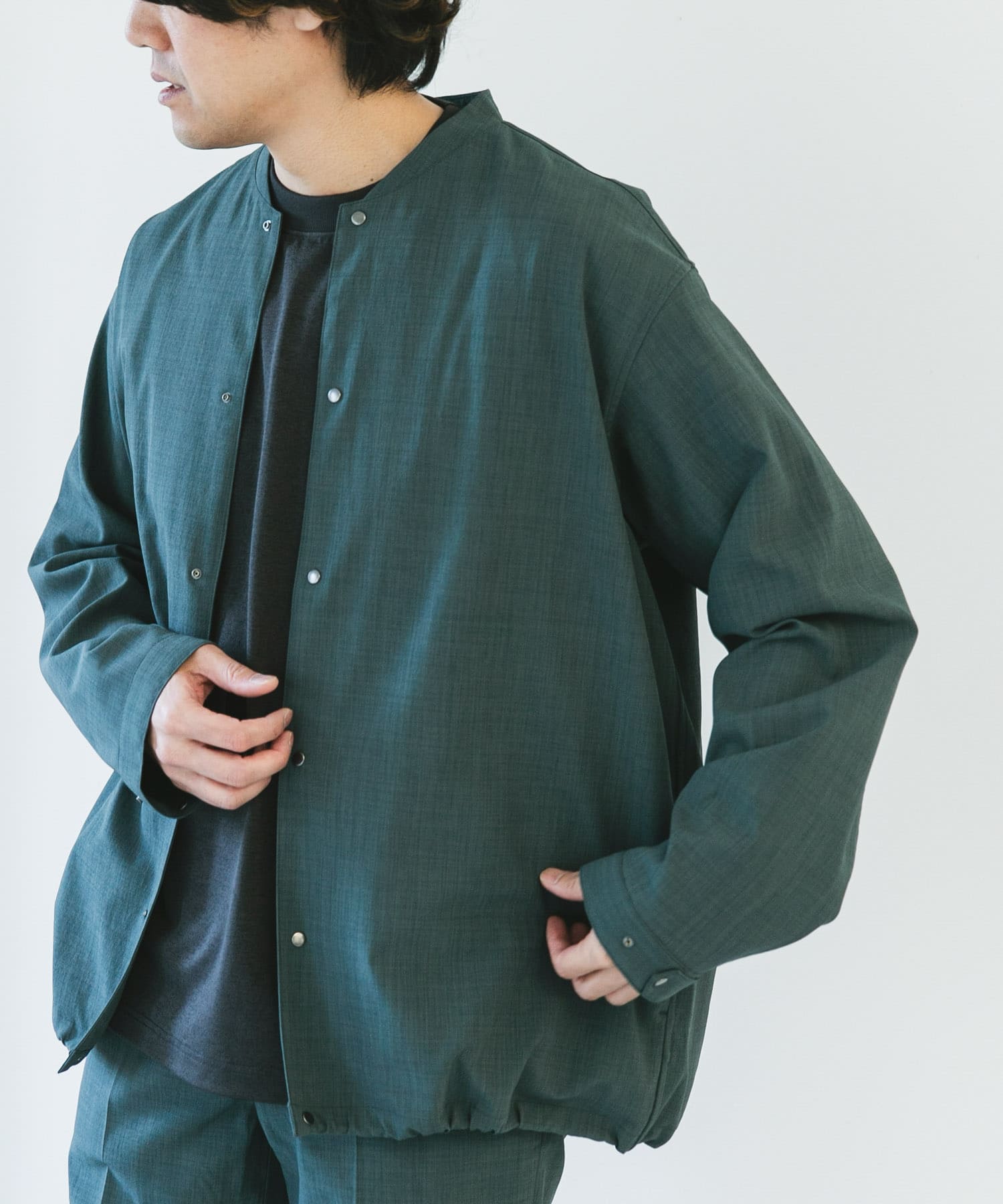 『UR TECH DRYLUXE』『イージーケア/速乾/UVカット』ノーカラーブルゾン