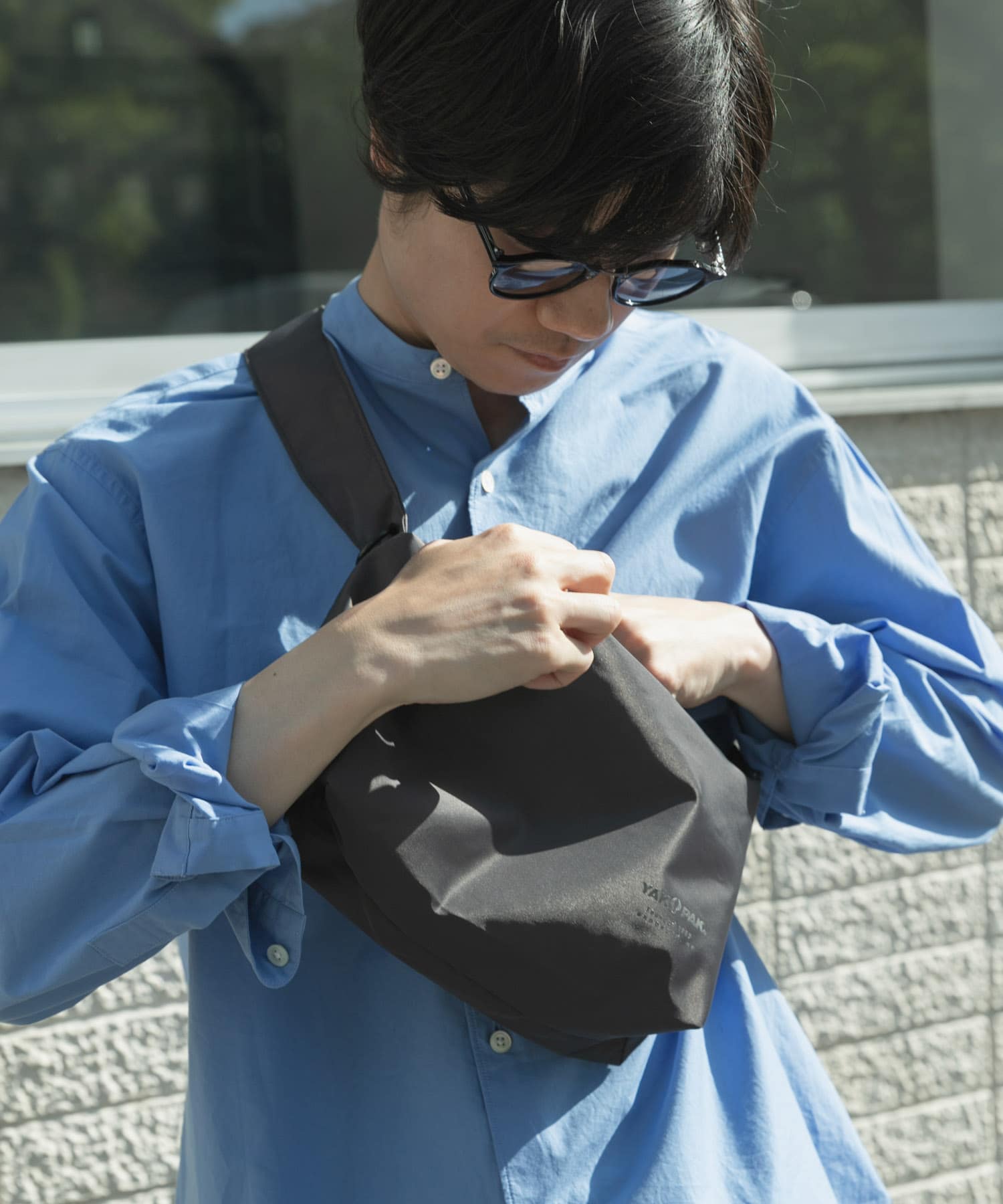 『撥水』『別注』YAKPAK×DOORS　SHOULDER BAG S CHARCOAL -