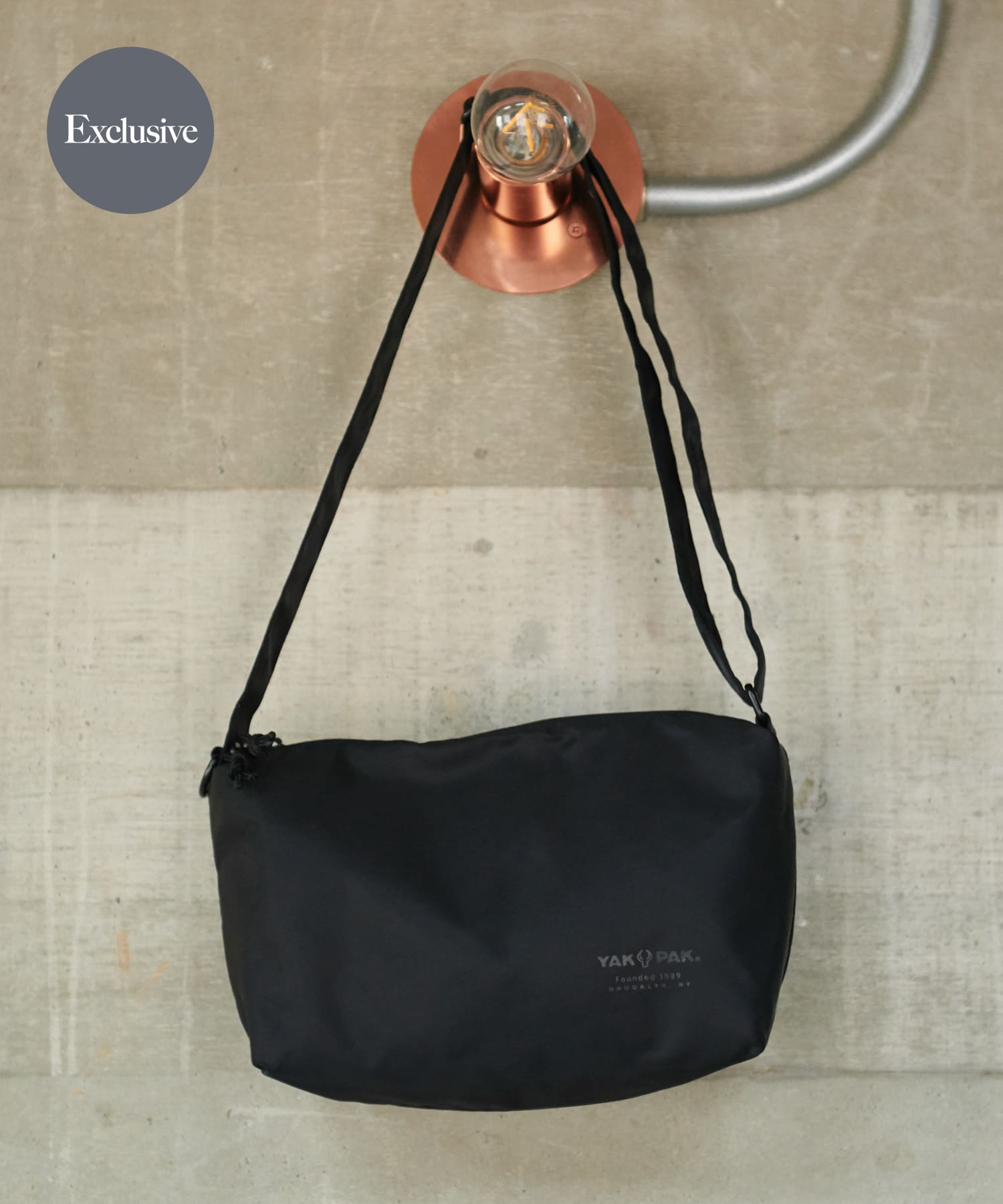 『撥水』『別注』YAKPAK×DOORS　SHOULDER BAG S BLACK -