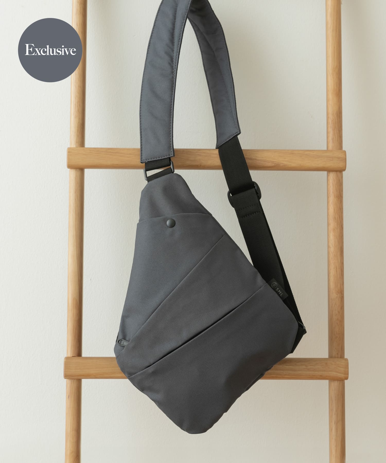 『別注』SML×DOORS　ボディバッグ CHARCOAL -