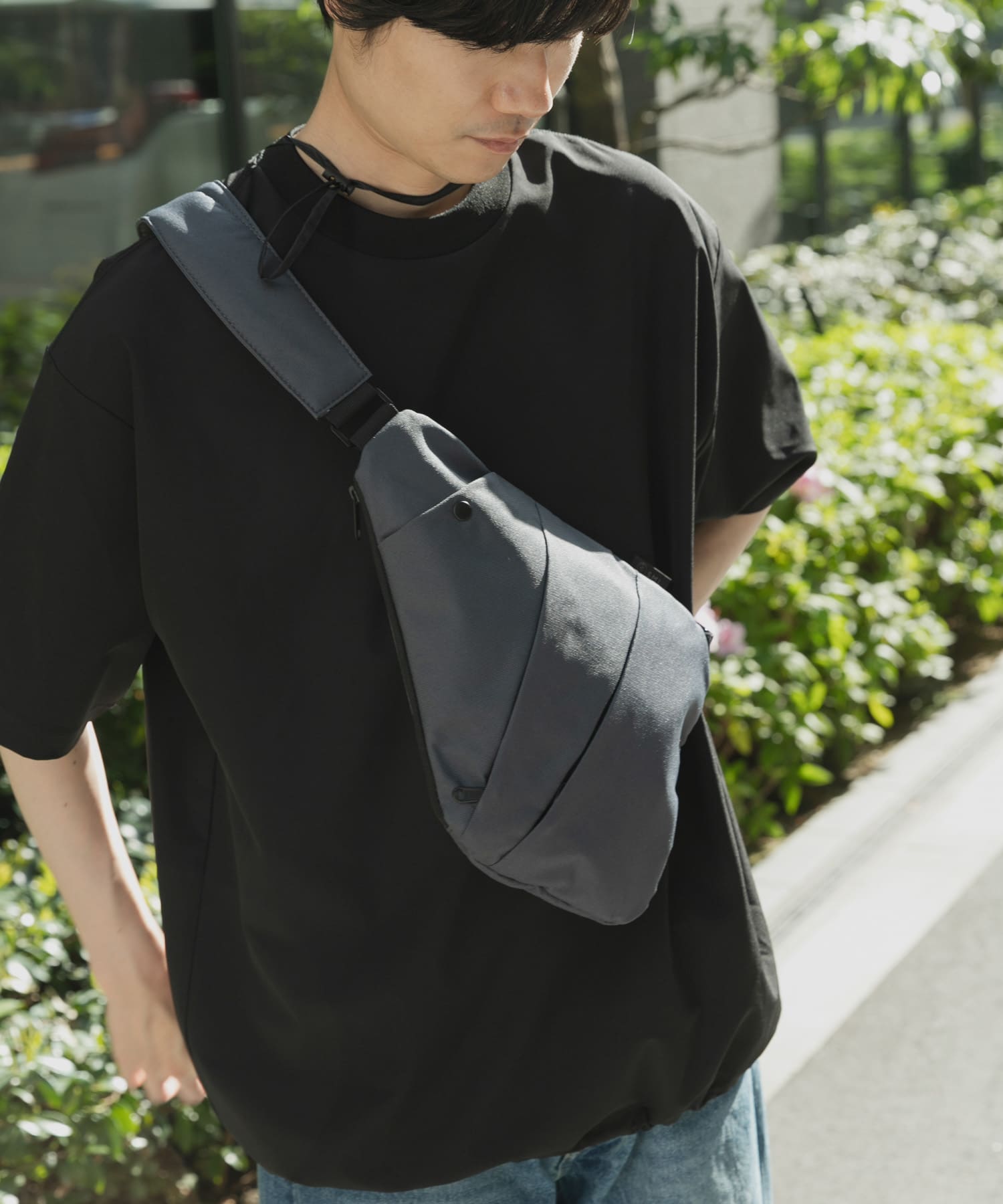 『別注』SML×DOORS　ボディバッグ CHARCOAL -