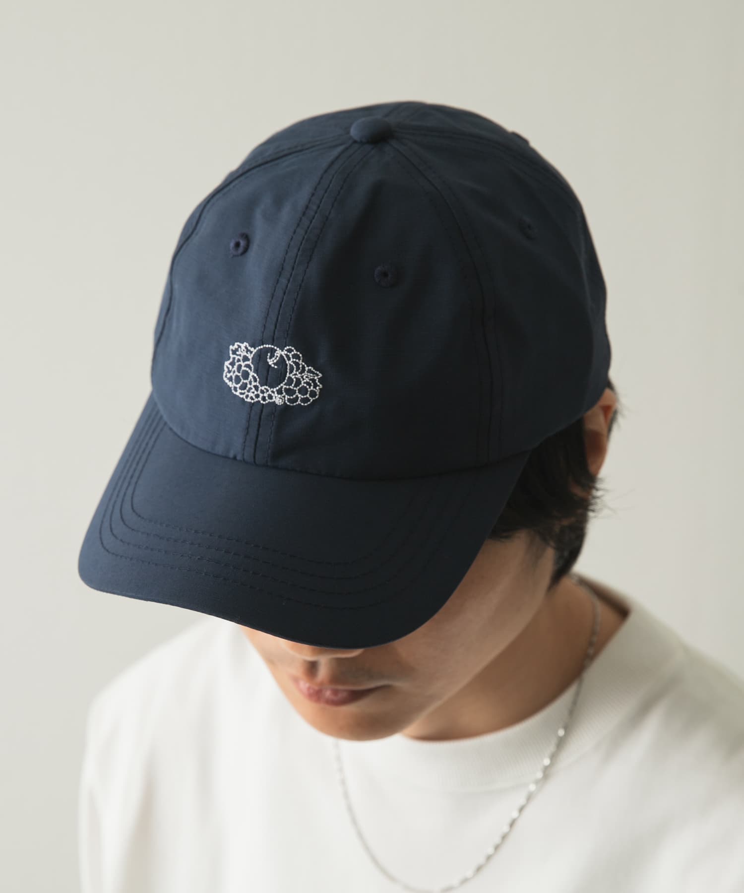 『別注』FRUIT OF THE LOOM×DOORS　刺繍キャップ NAVY -