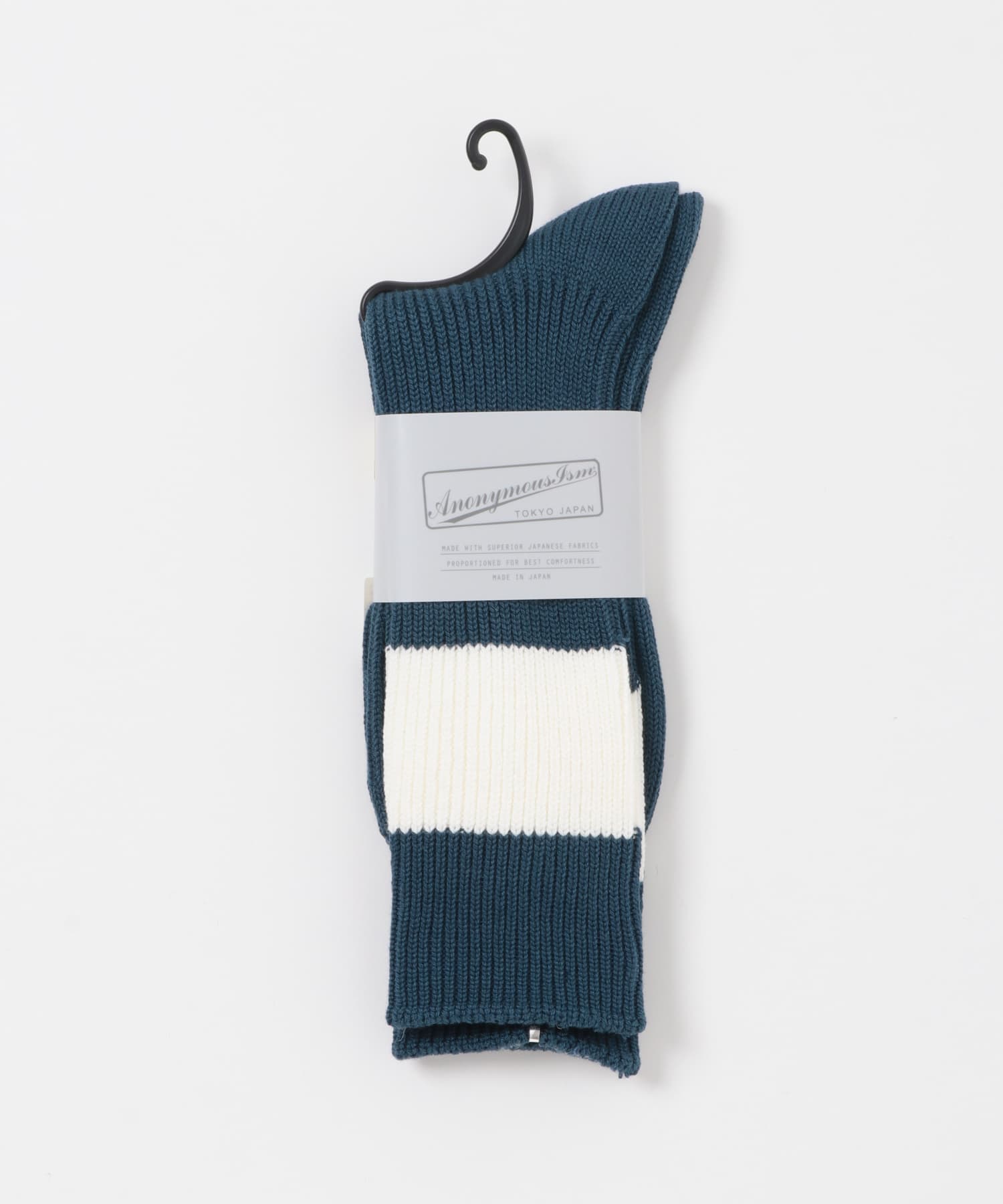 『別注』Anonymous Ism×DOORS　シックストライプクルー NAVY -