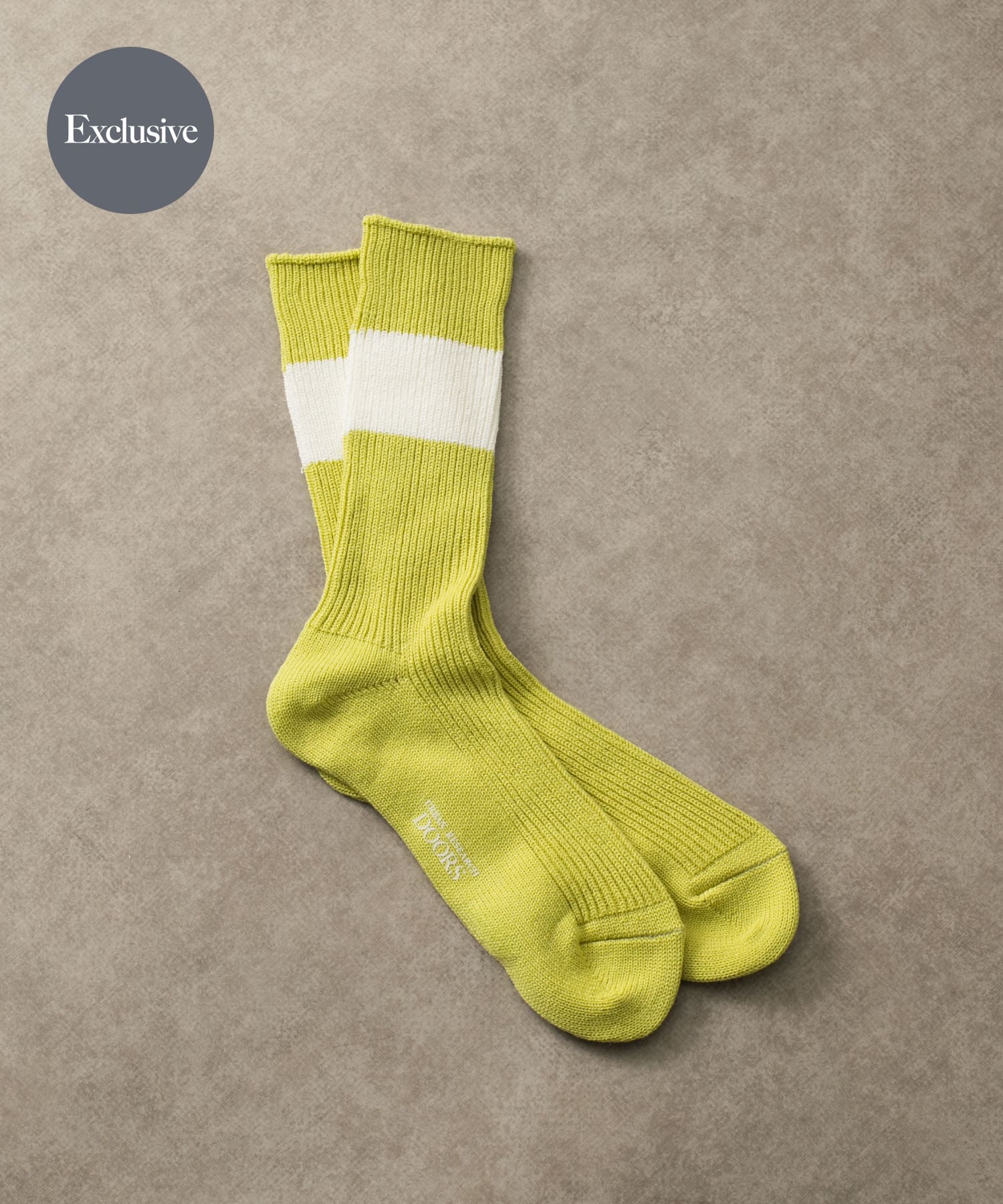『別注』Anonymous Ism×DOORS　シックストライプクルー YELLOW -