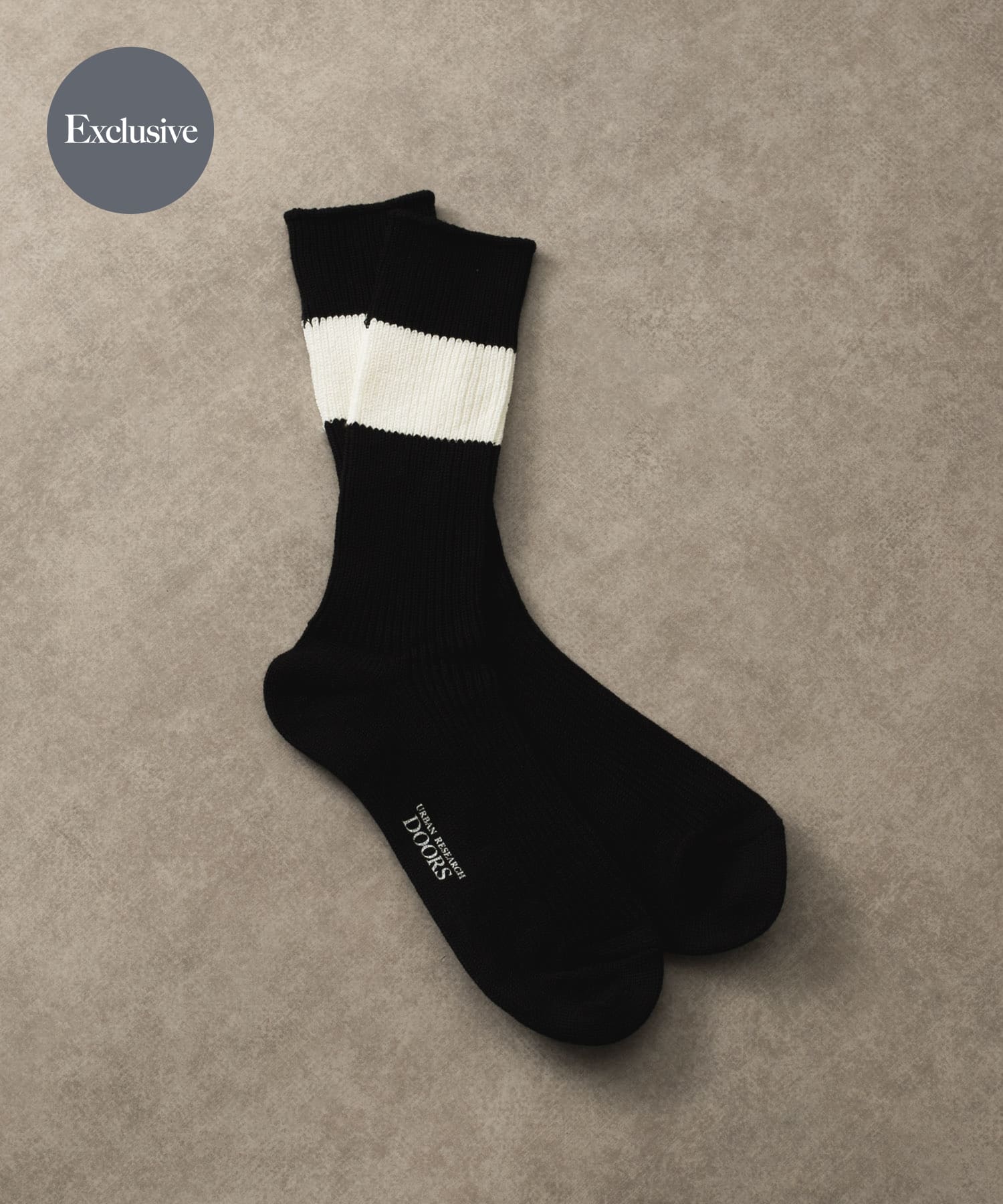 『別注』Anonymous Ism×DOORS　シックストライプクルー BLACK -