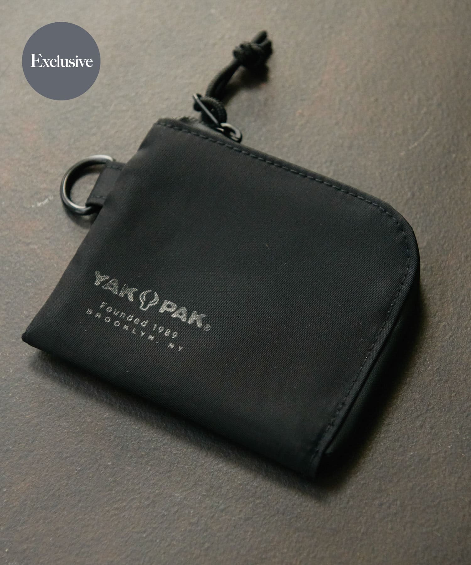 『撥水』『別注』YAKPAK×DOORS　ウォレット BLACK -