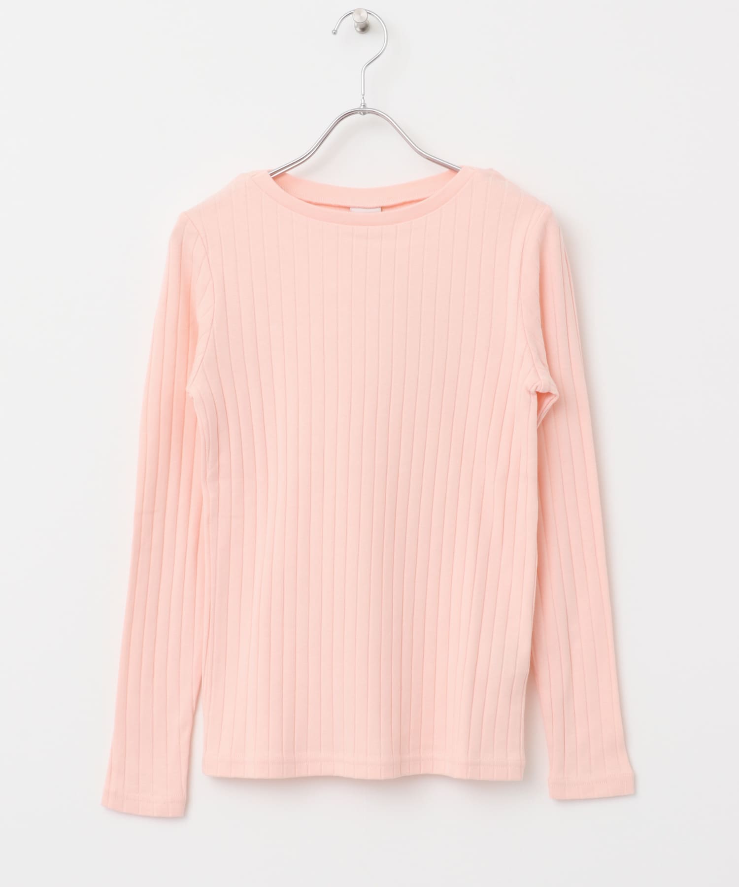 針抜き長袖カットソー PINK M