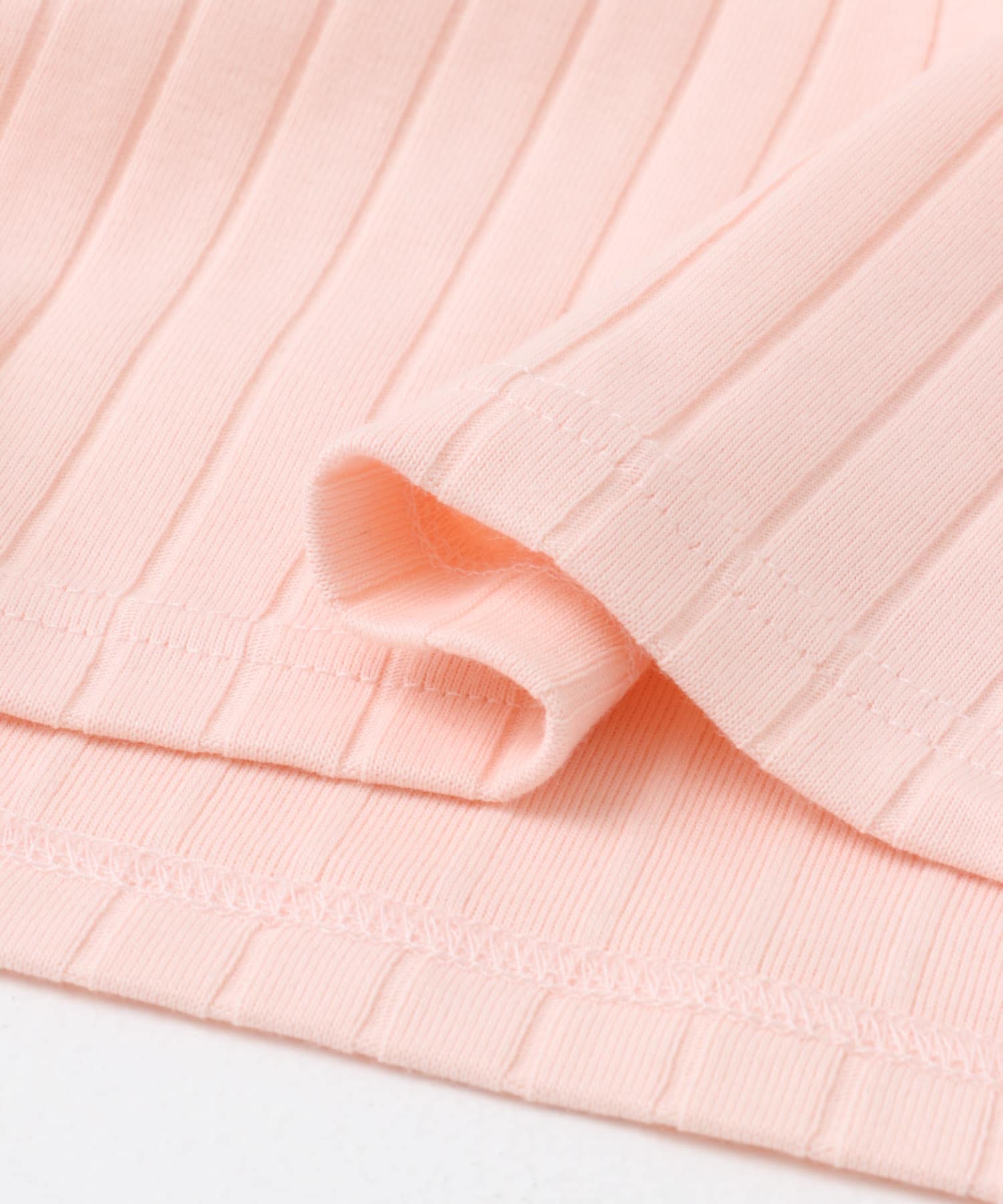 針抜き長袖カットソー PINK M