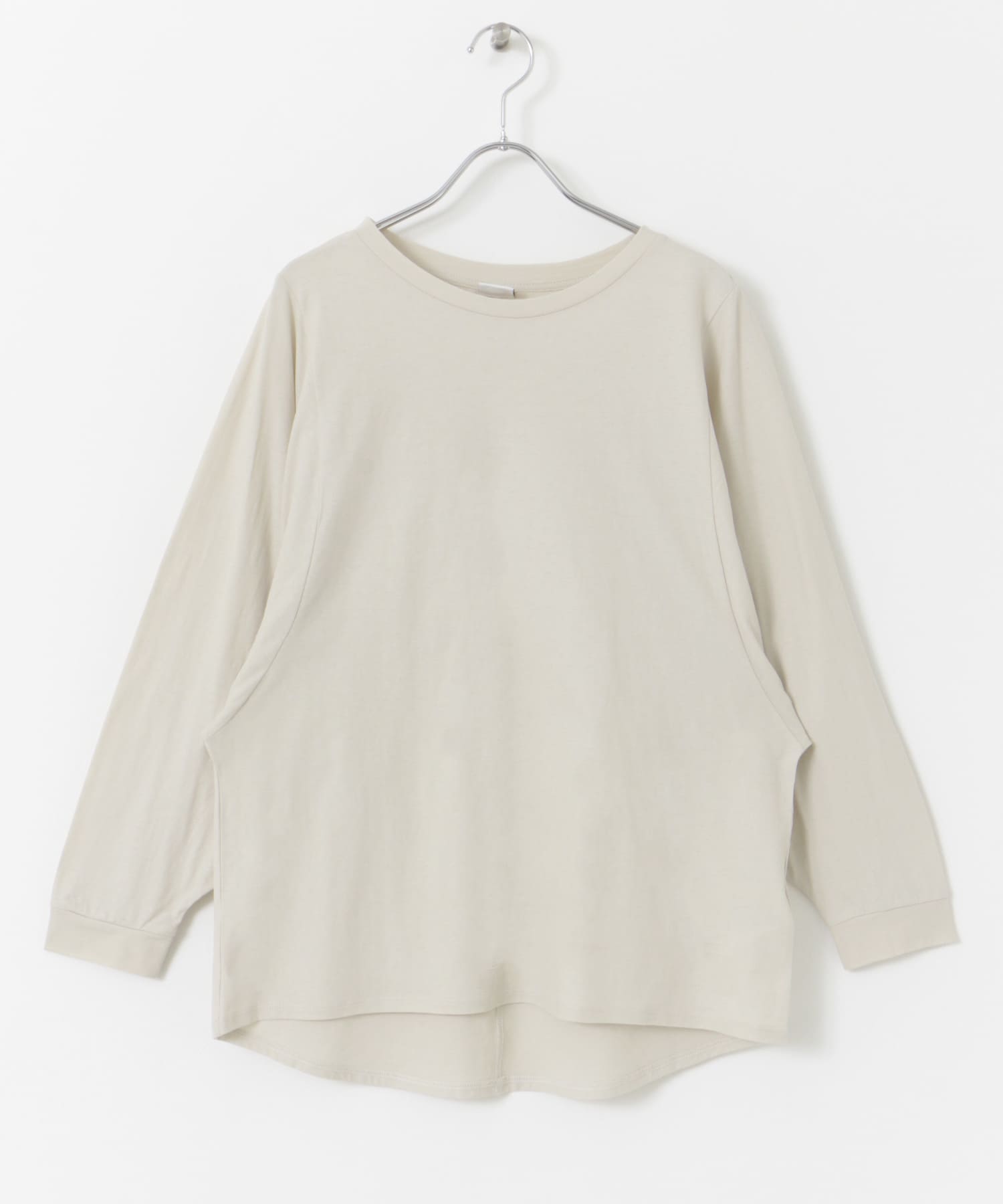 ドルマンルーズロングTシャツ GREIGE M